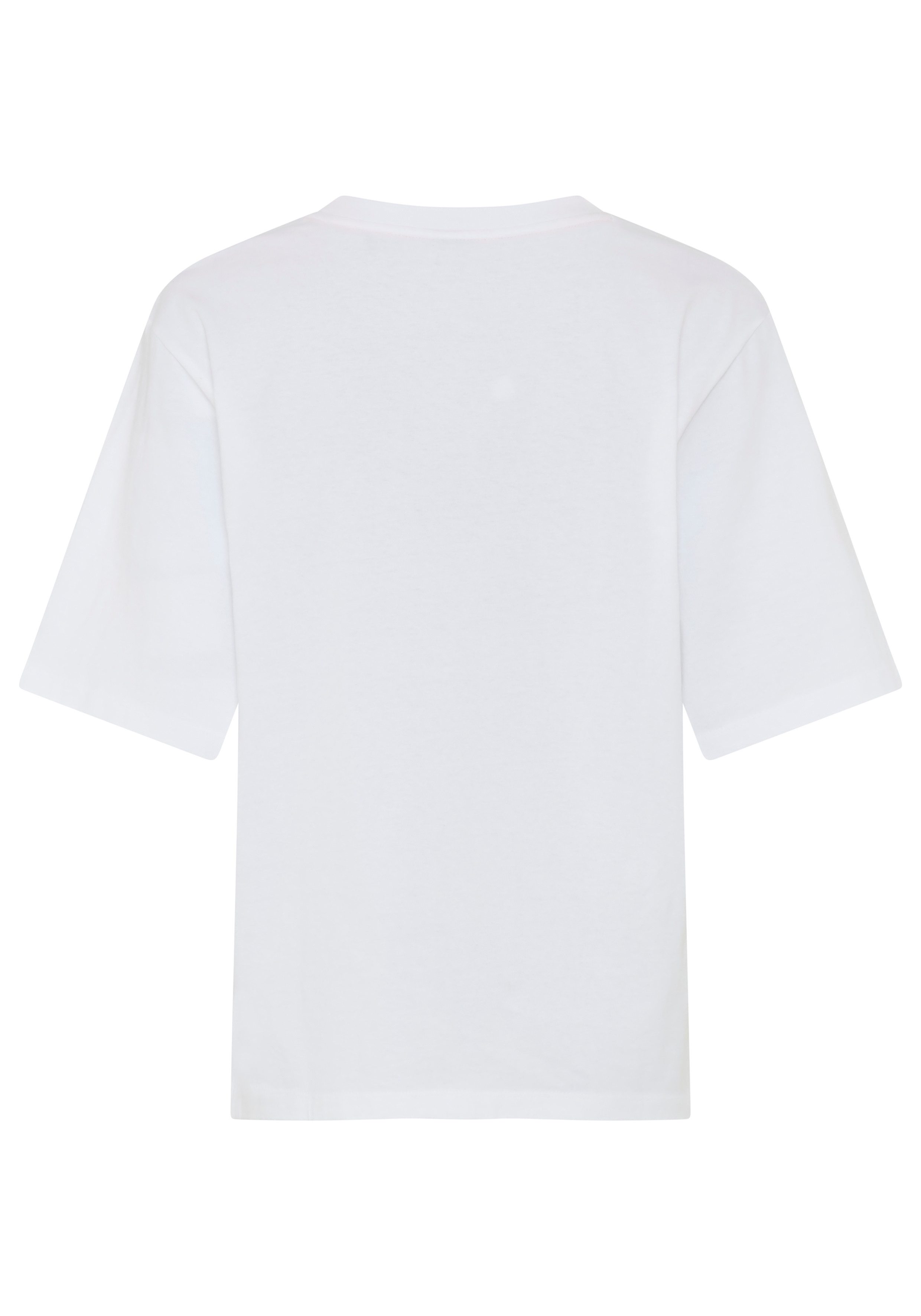 BOSS ORANGE T-Shirt Eregular Premium Damenmode mit Statement-Schriftzug, Relaxed Fit