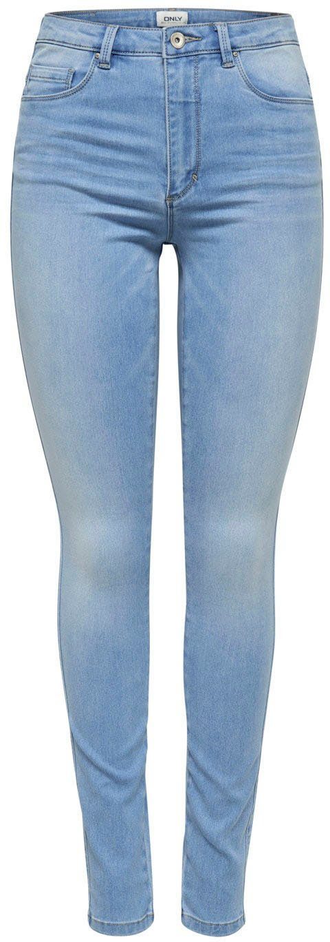 High-waist-Jeans ONLROYAL – Skinny-Jeans mit hoher Taille und Abriebeffekt