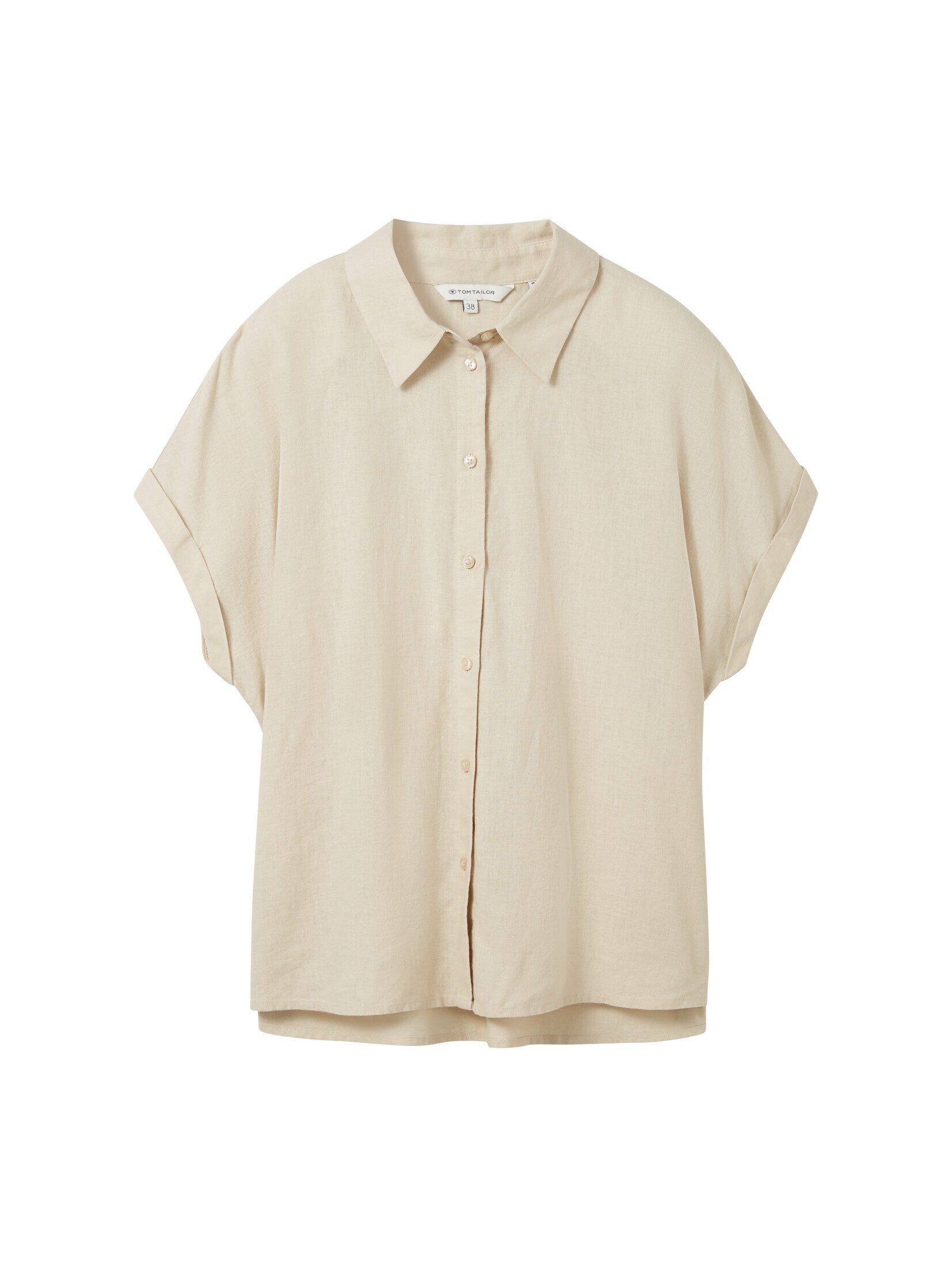 TOM TAILOR Kurzarmbluse Loose Fit Bluse günstig online kaufen