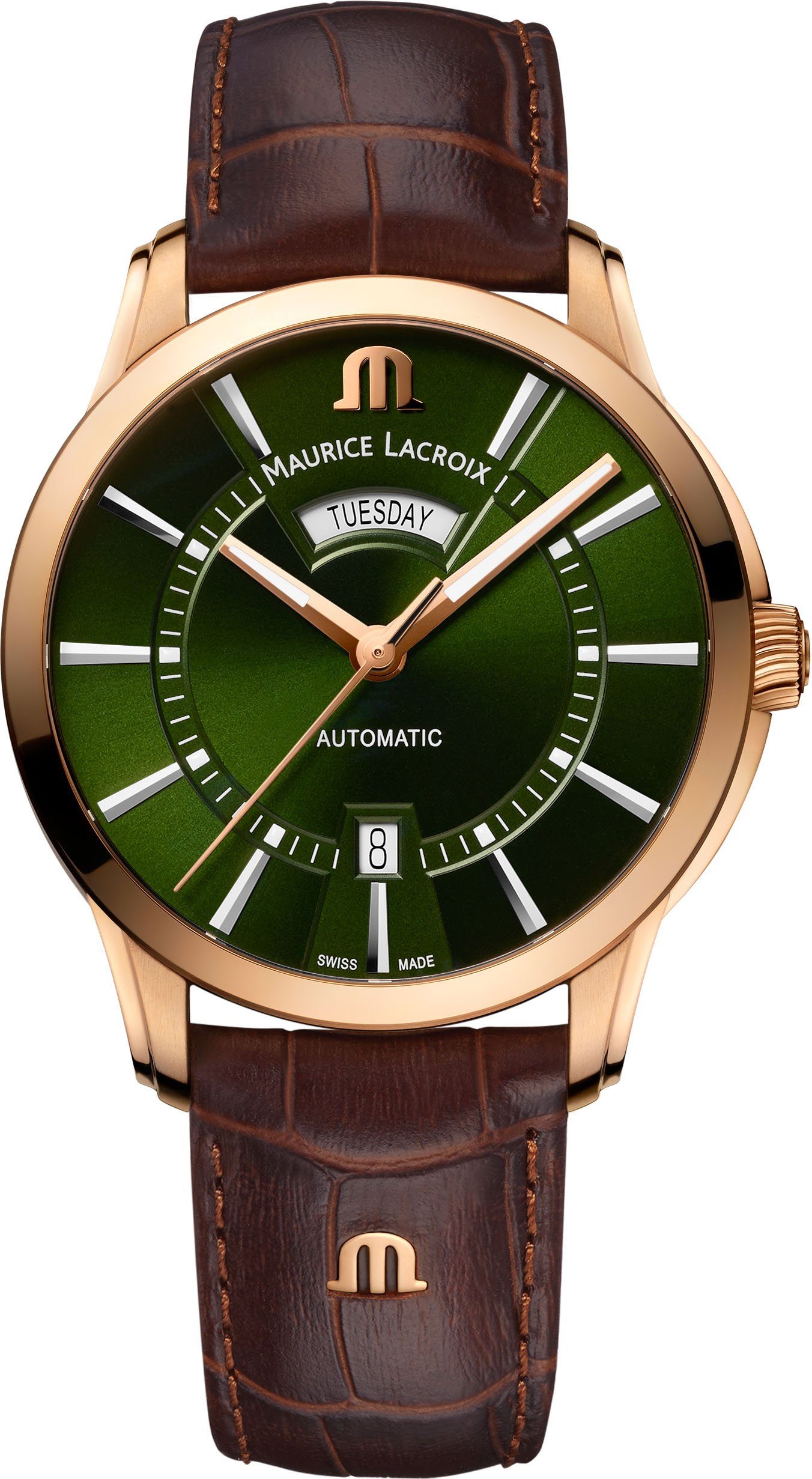 MAURICE LACROIX Automatikuhr Pontos Day Date, PT6358-BRZ01-63E-3, Swiss Made
