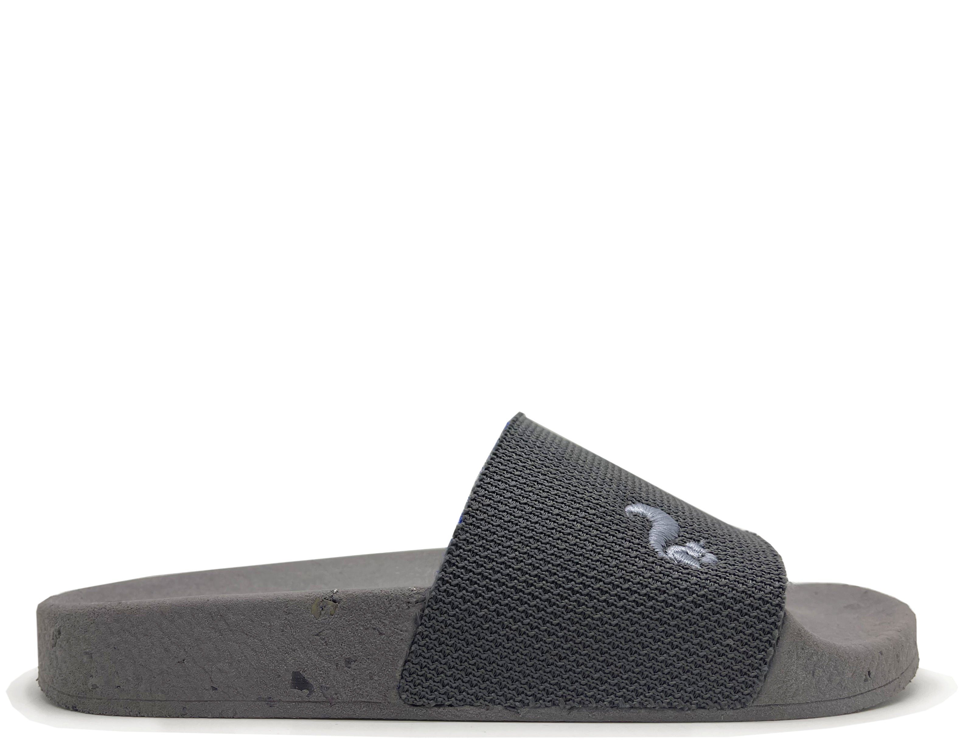 thies 1856 Eco Beach Slide Vegan Sandale Dark Grey Blue