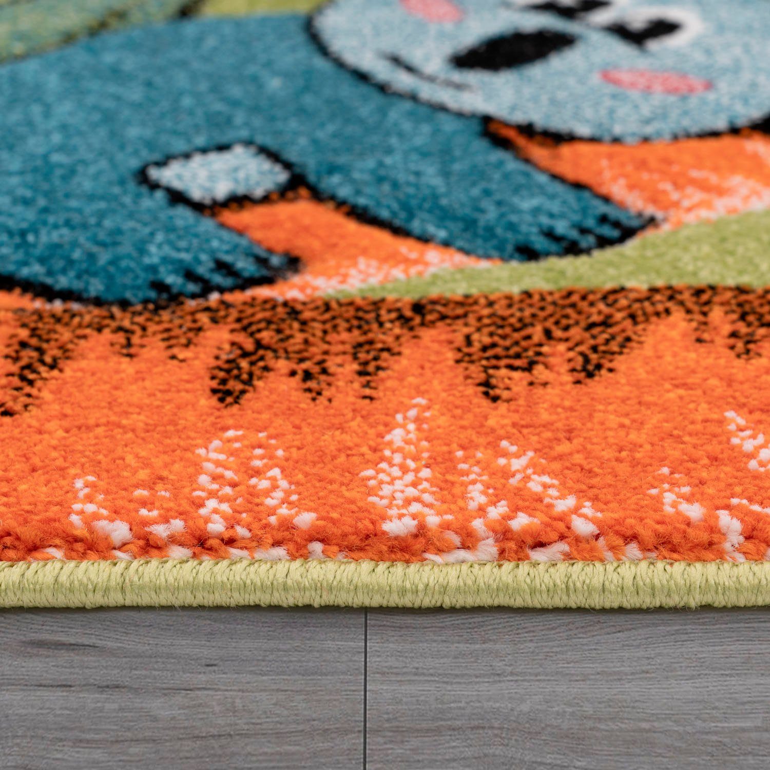 Paco Home Kinderteppich Diamond 638, rechteckig, Höhe: 18 mm, 3D-Design, Motiv Dschungel Tiere, Kinderzimmer, Kundenliebling