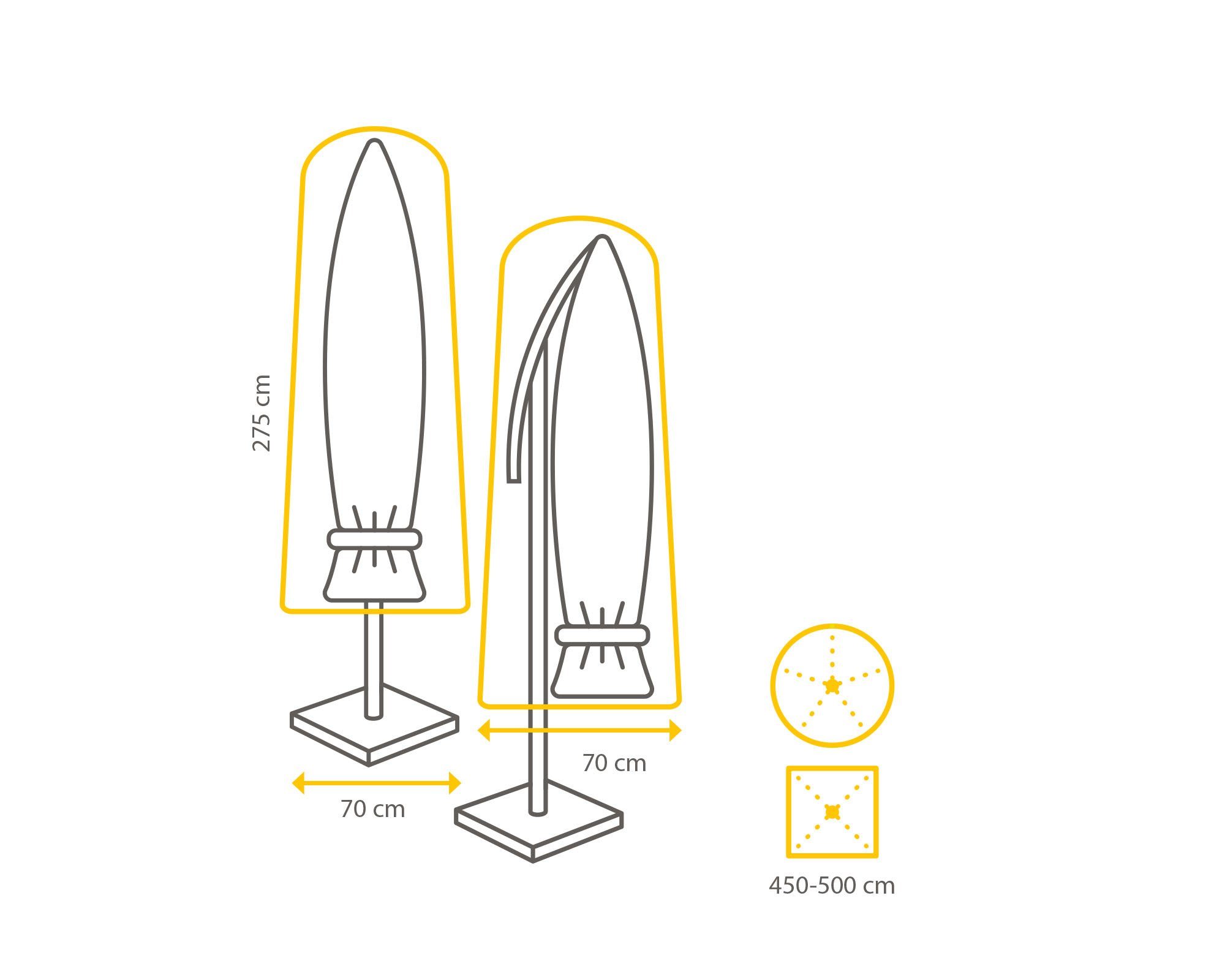Gardissimo Sonnenschirm-Schutzhülle Atmungsaktiv, frostbeständig, wasserdic günstig online kaufen