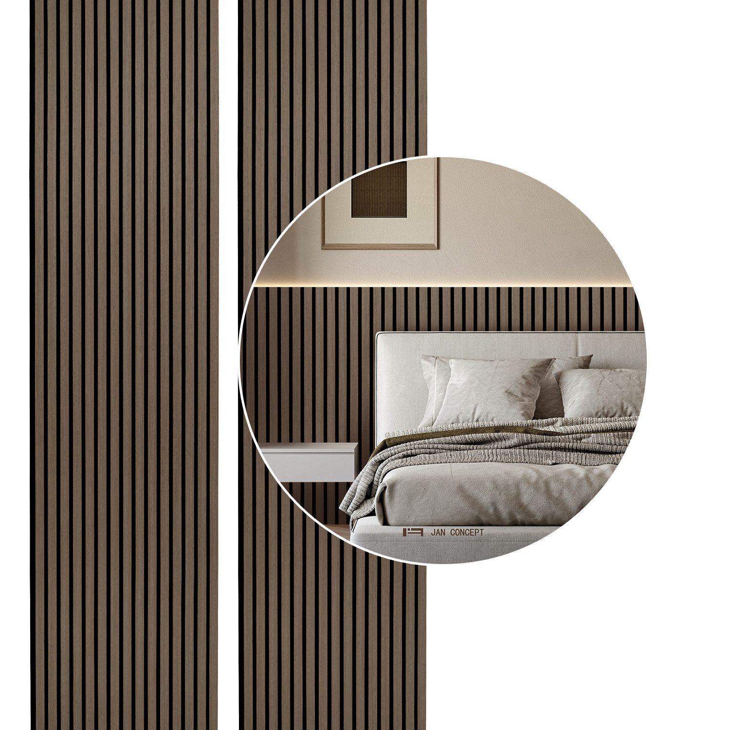 Clanmacy Wandpaneel 2x Wandpaneele Akustik MDF günstig online kaufen
