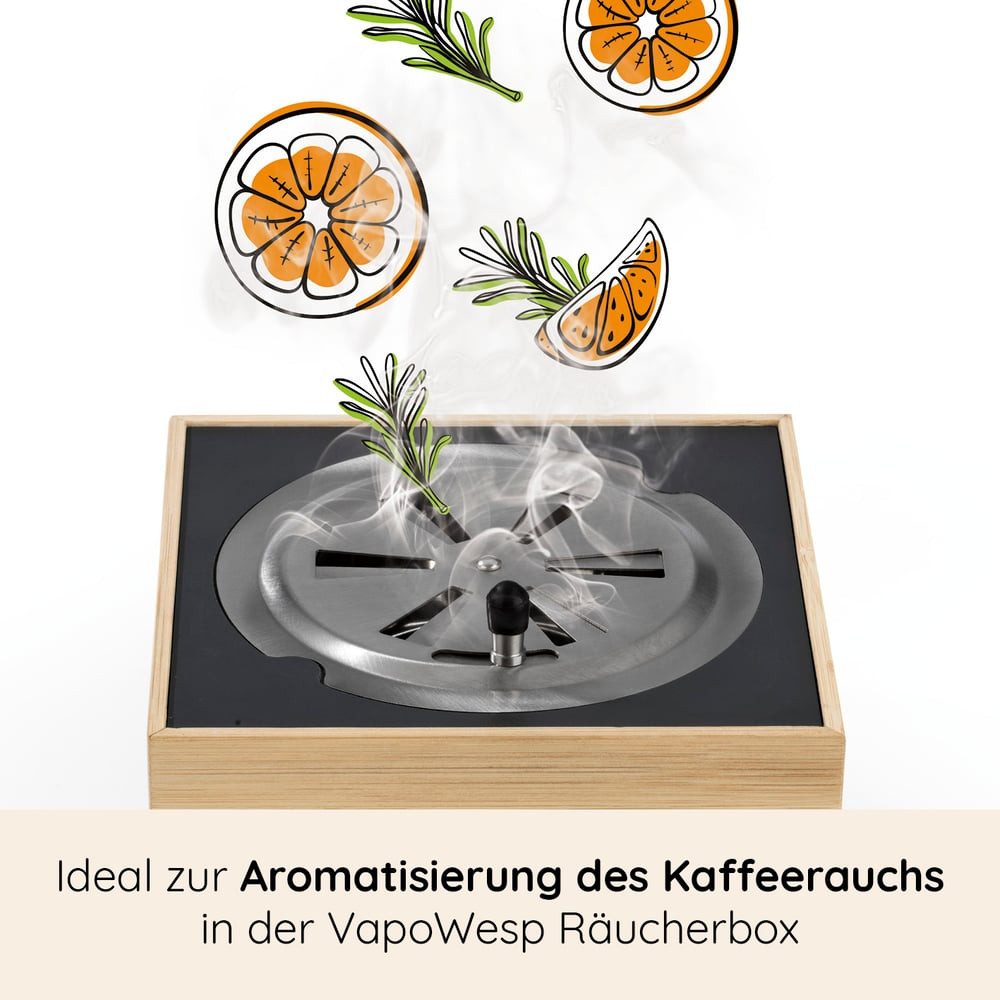 VapoWesp Wespennestattrappe, VapoPulver 3er Set je 100g Orange & Rosemary oder Apple & Mint, Orange & Rosemary (3x je 100 g)
