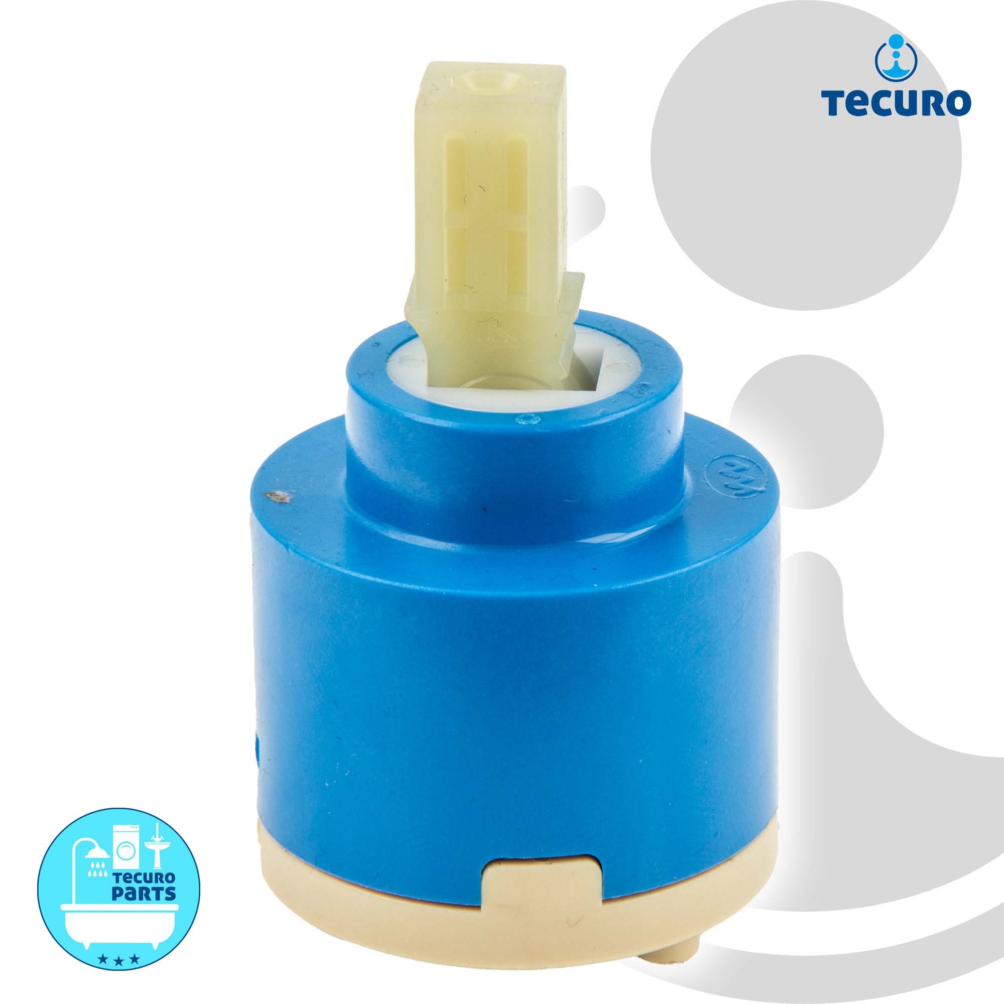 tecuro Badarmatur Kartusche Ø 40 mm Steuereinheit für Einhebel-Armaturen Bad/Küche