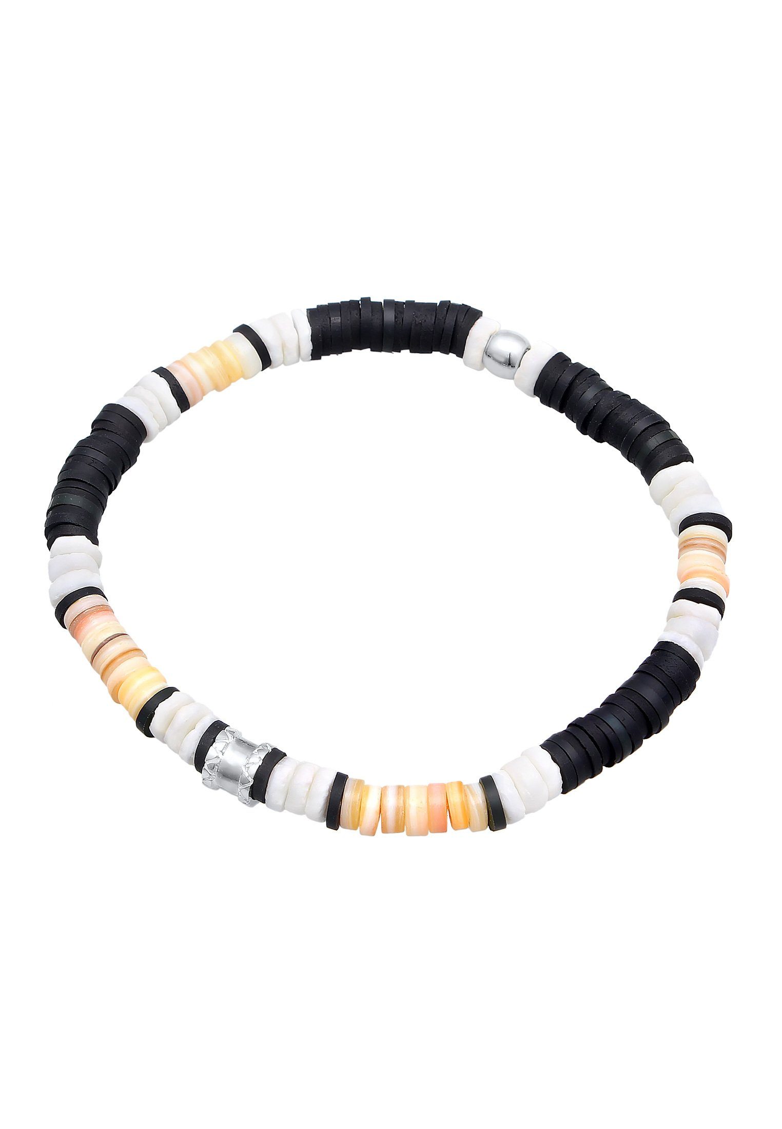 Kuzzoi Bead-Armband-Set Herren Heishi Fimo Beads günstig online kaufen