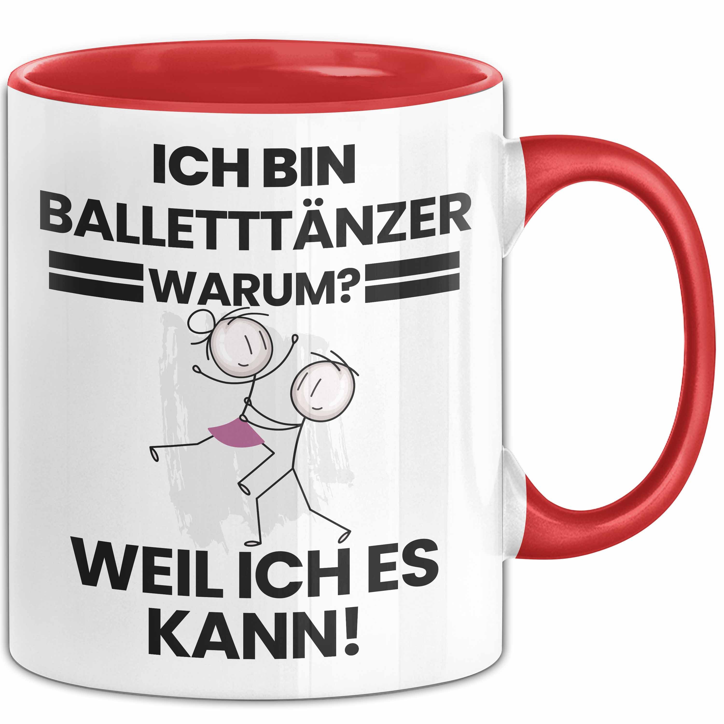 Trendation Tasse Balletttänzer Geschenk Tasse Lustiger Spruch Ich Bin Balletttänzer War