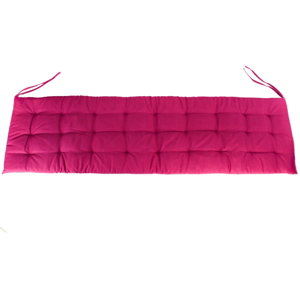 Marabellas Shop Bankauflage Polster für Gartenbank 150 x 40 x 4 cm Sitzkissen mit Punktsteppung, (1 St), inkl. Kordelbänder