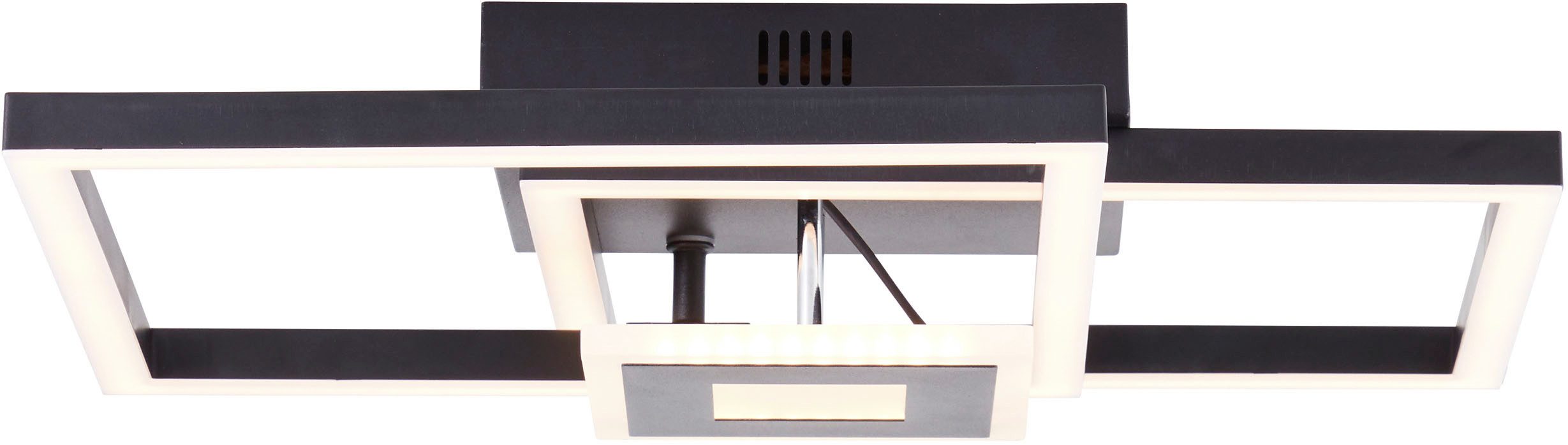 Brilliant LED Deckenleuchte Avanza, LED fest integriert, Warmweiß, LED-Profilleuchte, 40 x 40 cm, 2900 lm, 3000 K, schwenkbar, schwarz