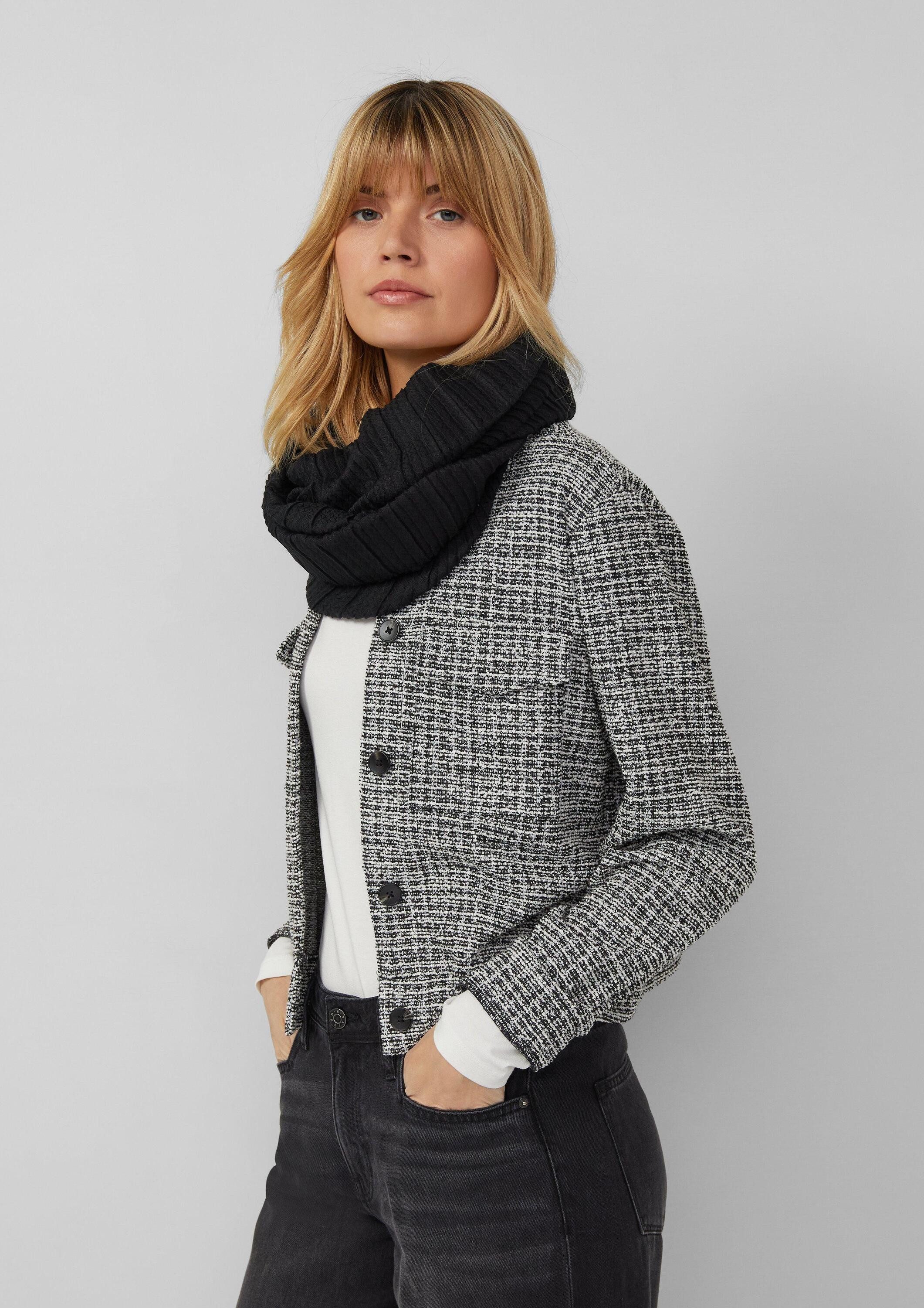 s.Oliver Loop Snood, Loop-Schal in Plissee-Optik günstig online kaufen