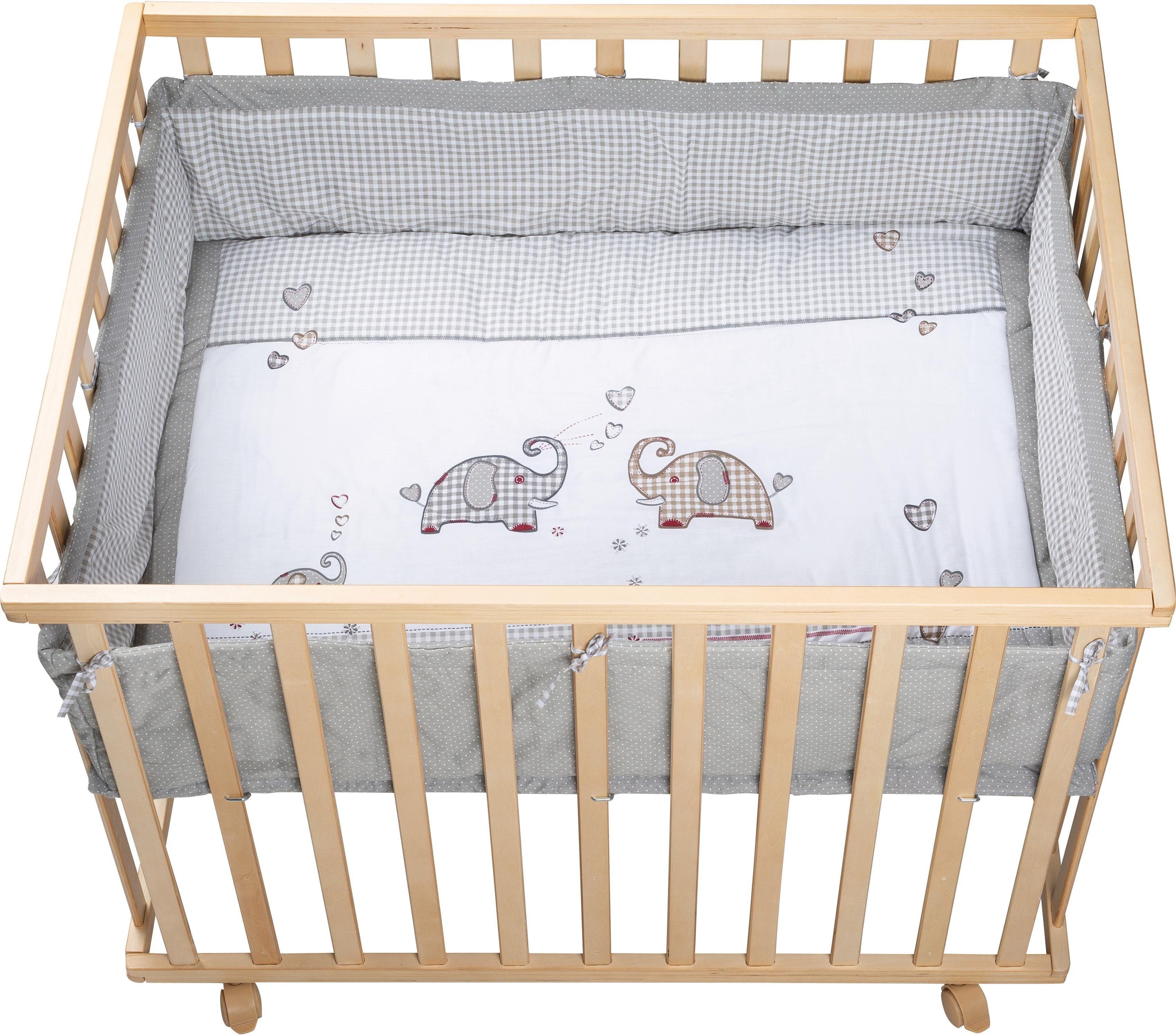 roba® Laufgitter Jumbotwins grau, 100x75 cm, günstig online kaufen