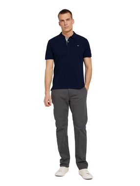 TOM TAILOR Poloshirt mit Knopfleiste und Logo