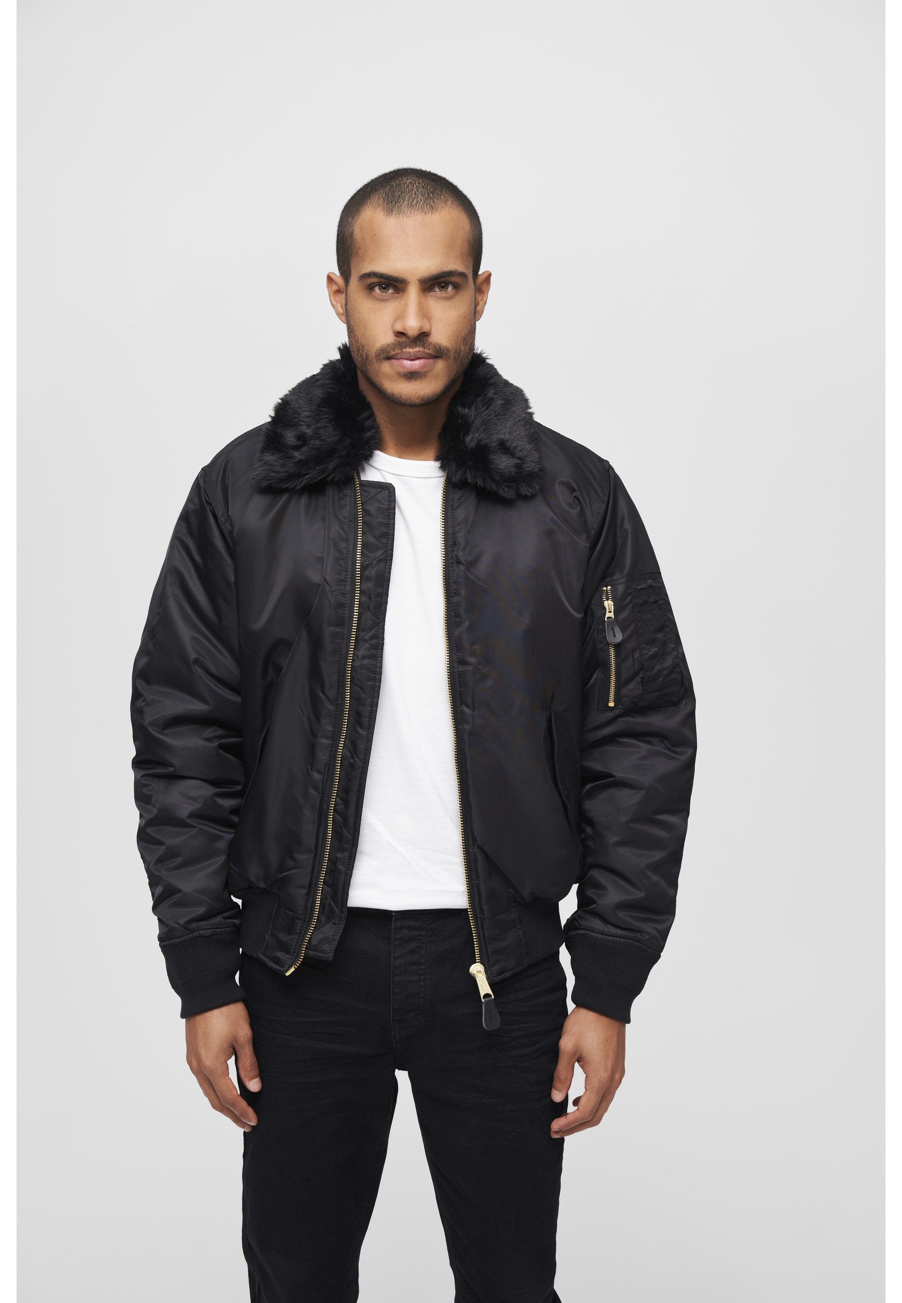 Brandit Winterjacke Brandit Herren MA2 Jacket Fur Collar (1-St)