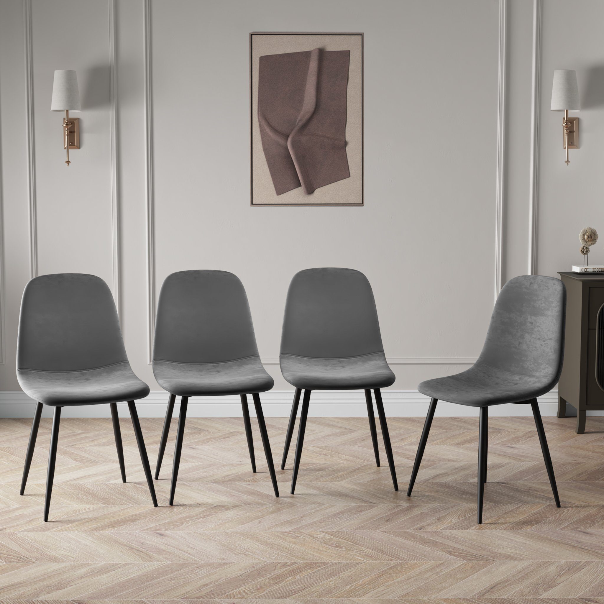 Mondeer Esszimmerstuhl Samt Esszimmerstühle (2/4 St), günstig online kaufen