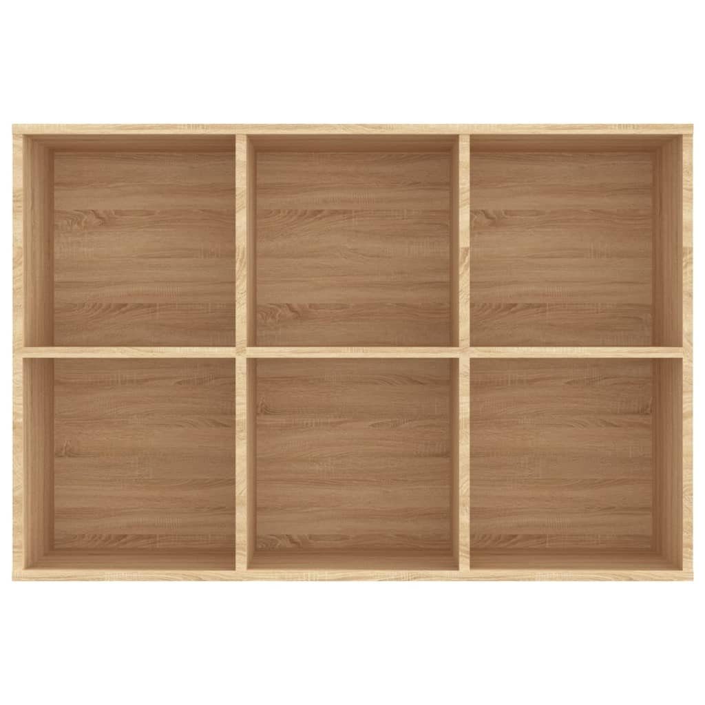 Holzwerkstoff, Bücherregal/Sideboard cm Sonoma Sonoma-Eiche Eiche 1-tlg. vidaXL 66x30x97,8 Bücherregal