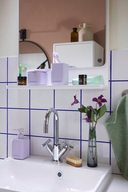 TOM TAILOR HOME Badaccessoire-Set Badezimmer Aufbewahrung Flieder, 2x Universaldose, Polyresin, Trendfarbe Lilac, Glatte Oberfläche