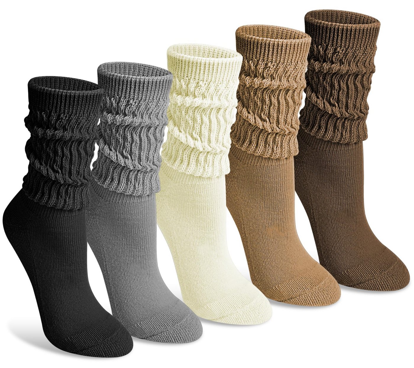 Autrucker Freizeitsocken 5er-Pack Damen-Socken, locker sitzende Freizeitsocken (5-Paar)