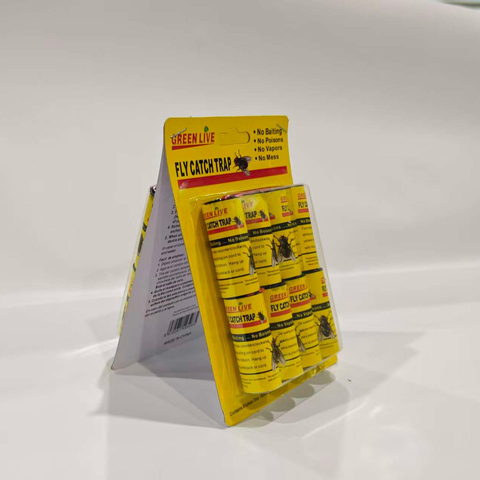 Jumpeak Insektenfalle Fliegen Klebefalle 16/96er Set,60 cm ausziehbar,Für drinnen & draußen, Ungiftig & Geruchlos, Feuchtigkeitsbeständig, vielseitig einsetzbar