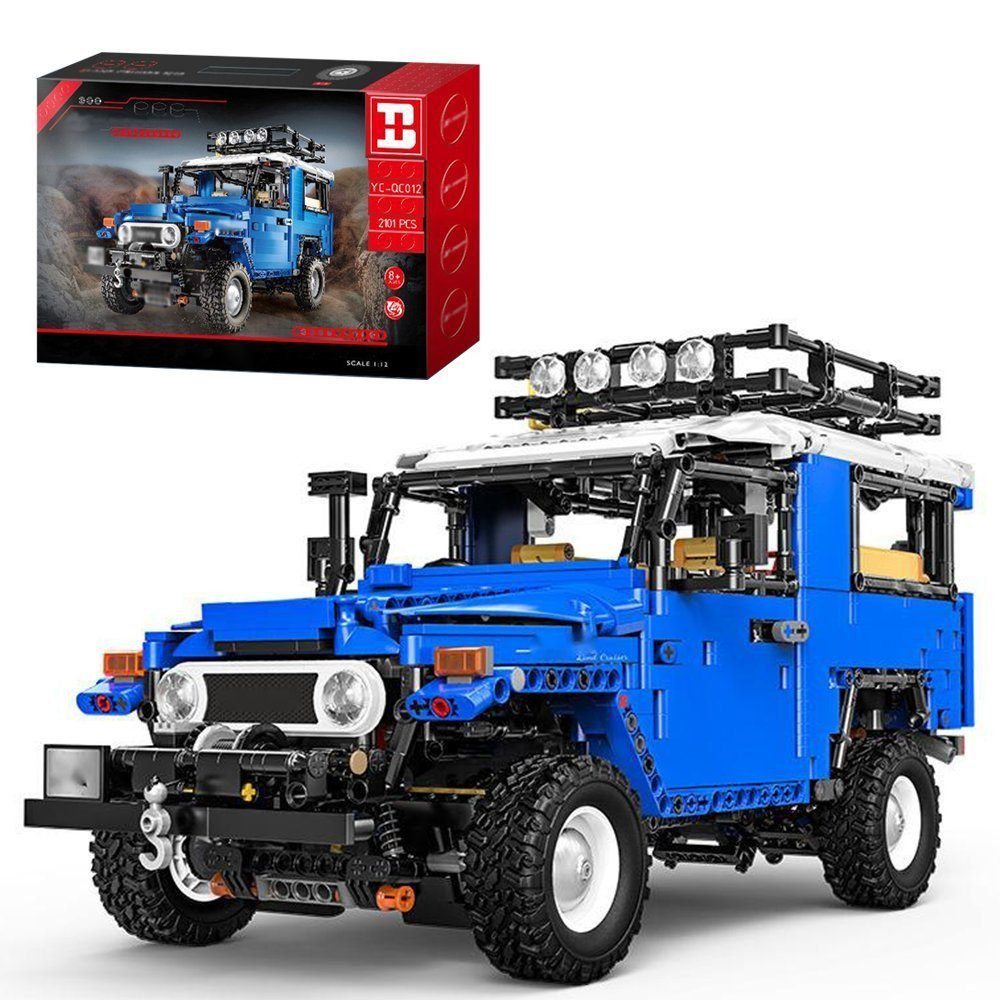 Happy Build QC012 Modellgeländewagen MOC Klemmbausteine 2101 Teile Konstruktionsspielsteine, (Set, 2101 St)