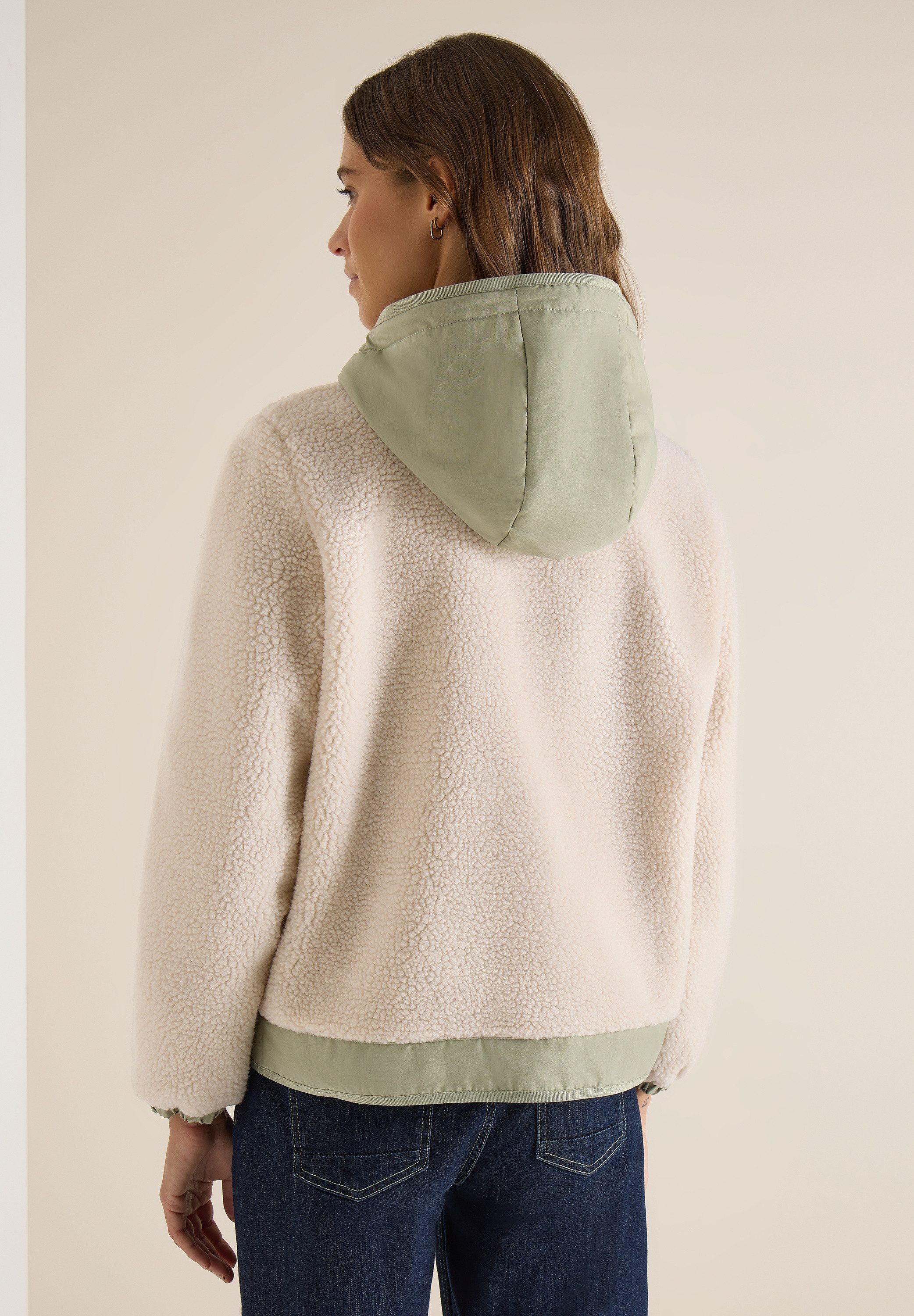 CECIL Fellimitatjacke mit Kapuze günstig online kaufen