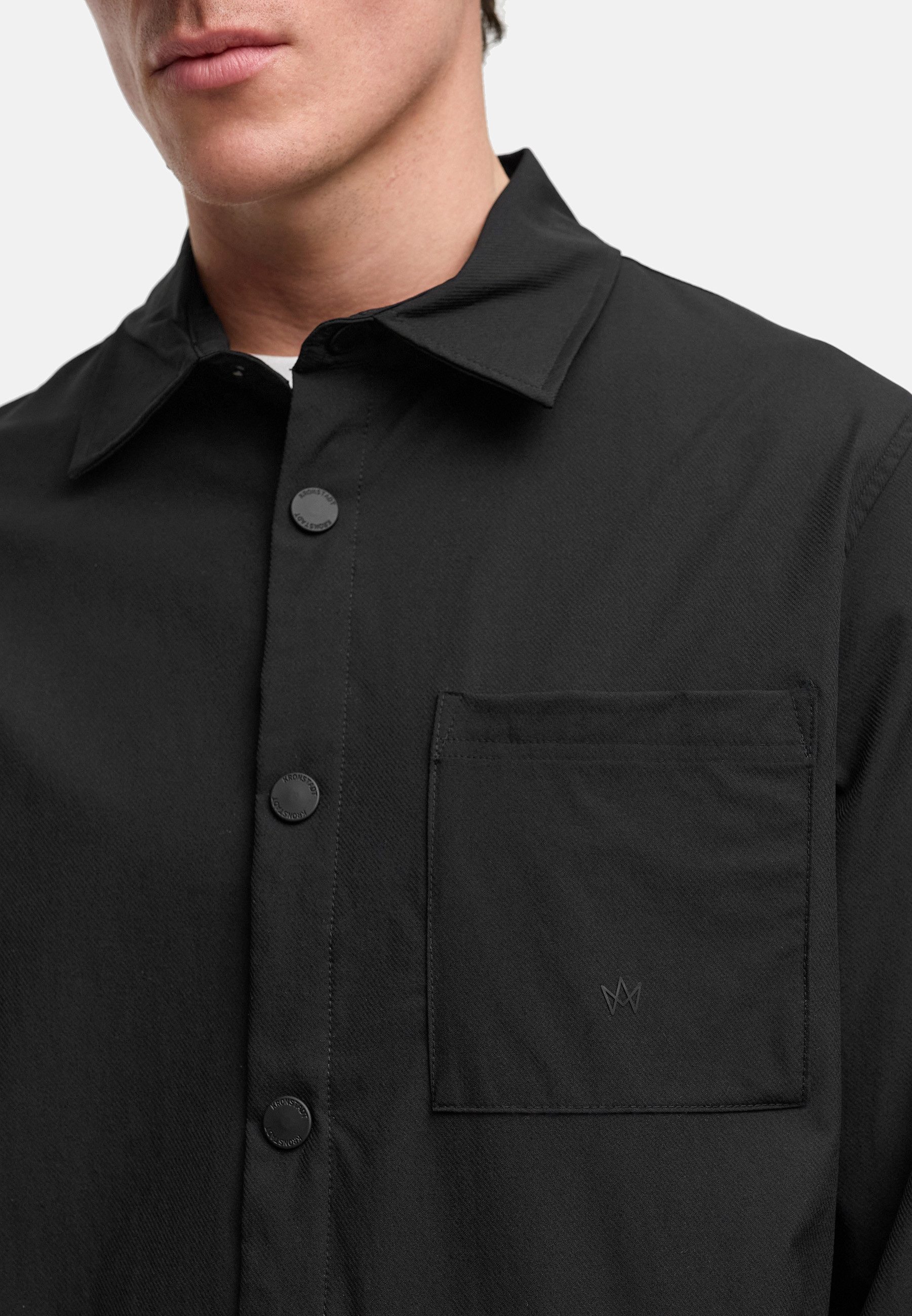 Kronstadt Sommerjacke Herren KSBoleyn Übergangsjacke Herrenjacke Overshirt-Jacke mit Druckknöpfen