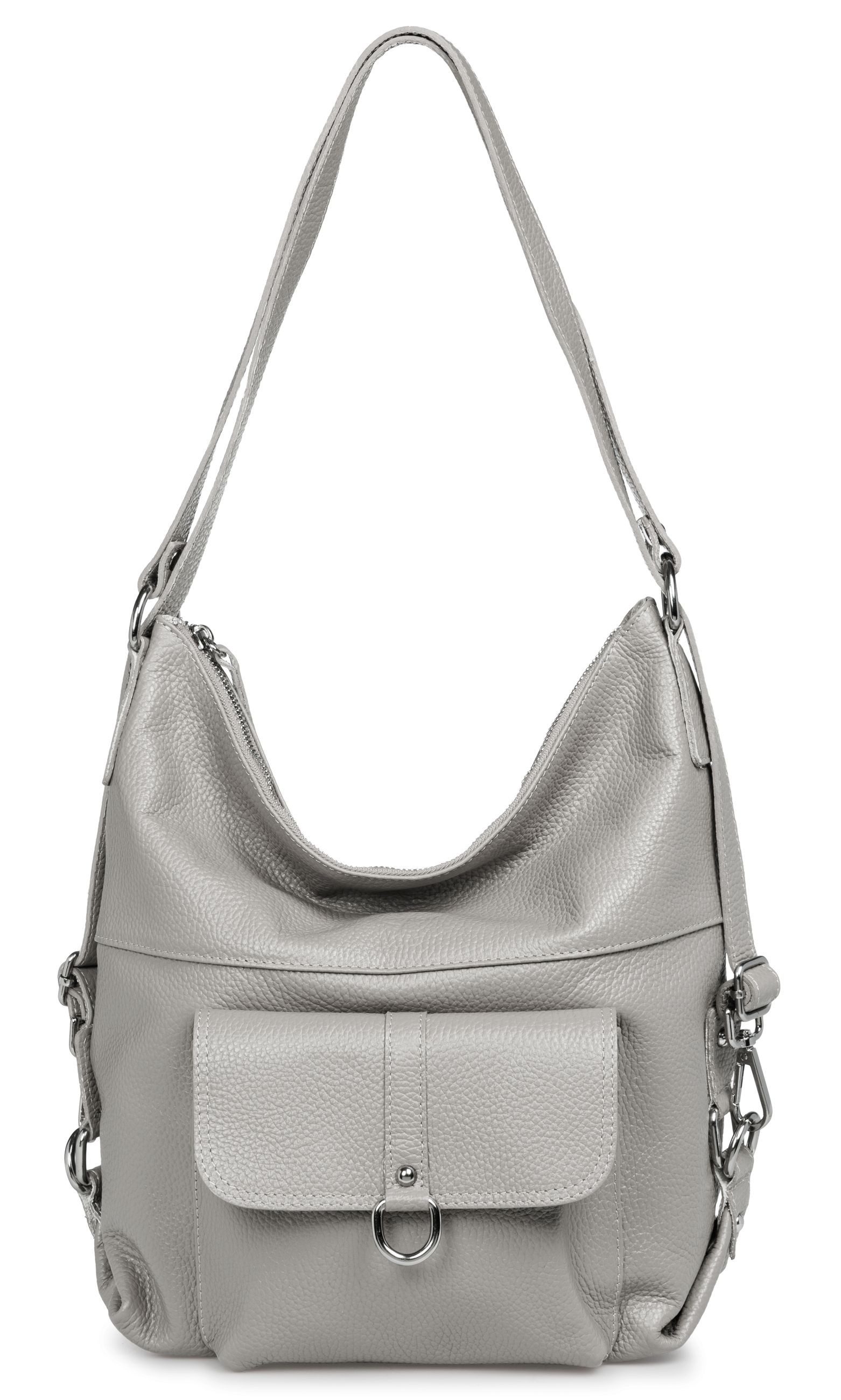 Cityrucksack 2in1 Leder Schultertasche Damen Tasche- PREMIUM LINE - Modell No.853