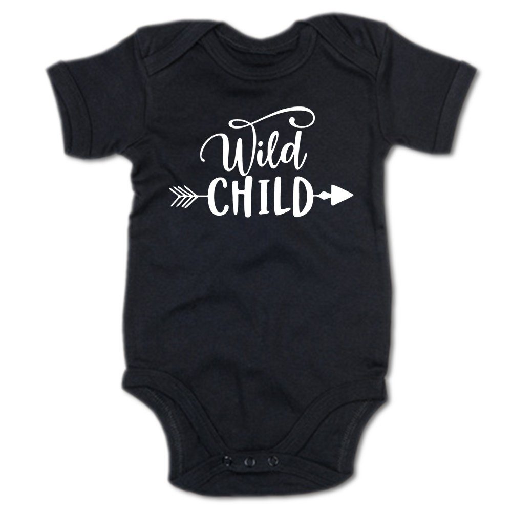 G-graphics Kurzarmbody Baby Body - Wild Child mit Spruch / Sprüche • Babykleidung • Geschenk zur Geburt / Taufe / Babyshower / Babyparty • Strampler