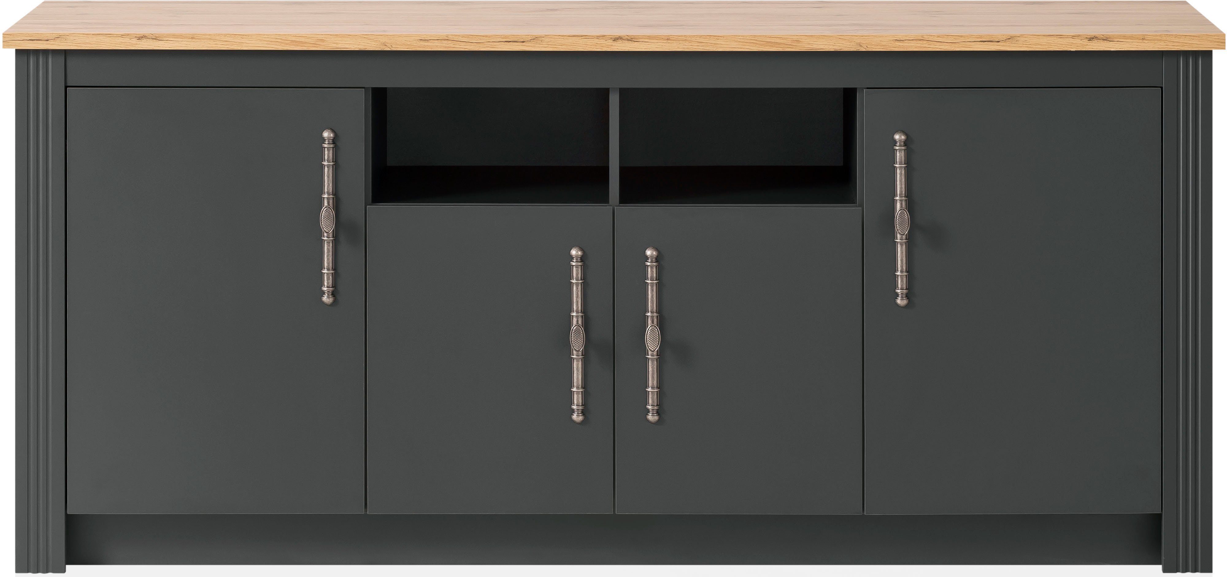 KOCHSTATION Spülenschrank KS-Westminster im romantischen Landhausstil, Breite 204 cm, exclusiv by Otto