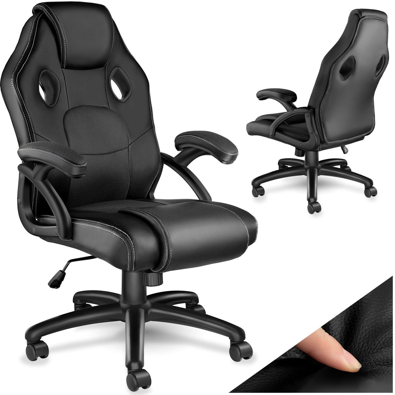 tectake Gaming-Stuhl Bürostuhl (Set, 1 St), Textileinlagen gegen Schwitzen günstig online kaufen