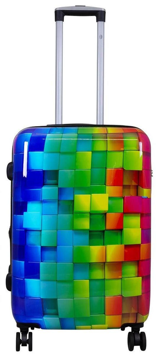 Warenhandel König Hartschalen-Trolley Mosaik, 4 Rollen, günstig online kaufen