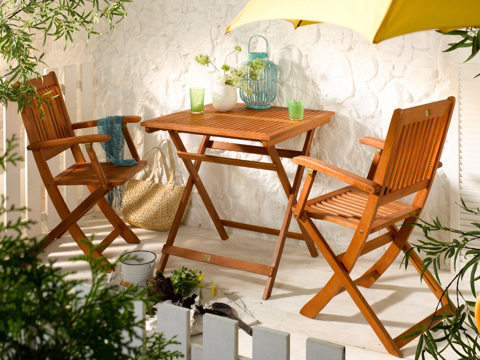 Sedex Balkonset »Gartenmöbel Linus aus Eukalyptus«, (1tlg), klappbar