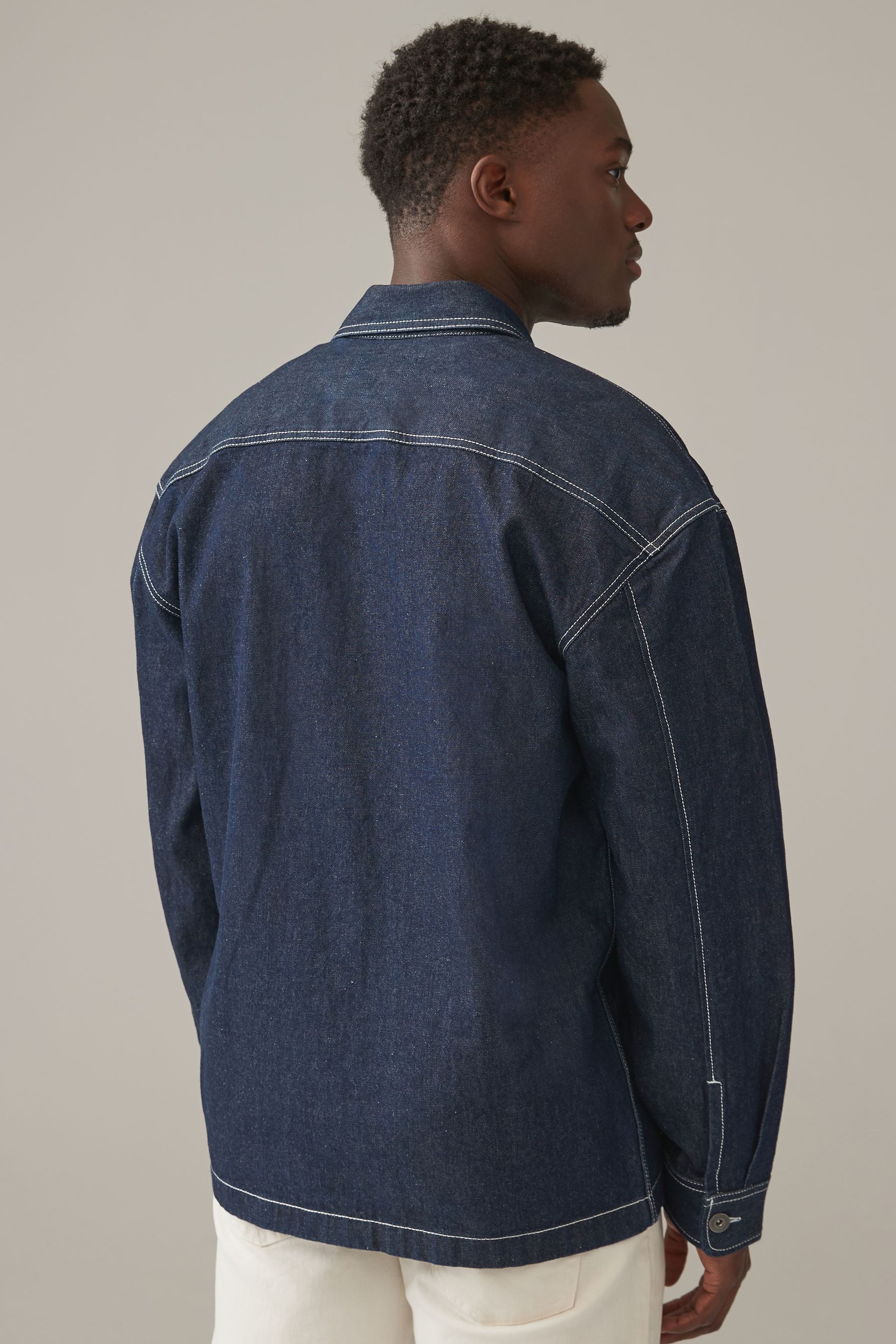 Next Hemdjacke Jeans-Hemdjacke Overshirt 100 % Baumwolle günstig online kaufen