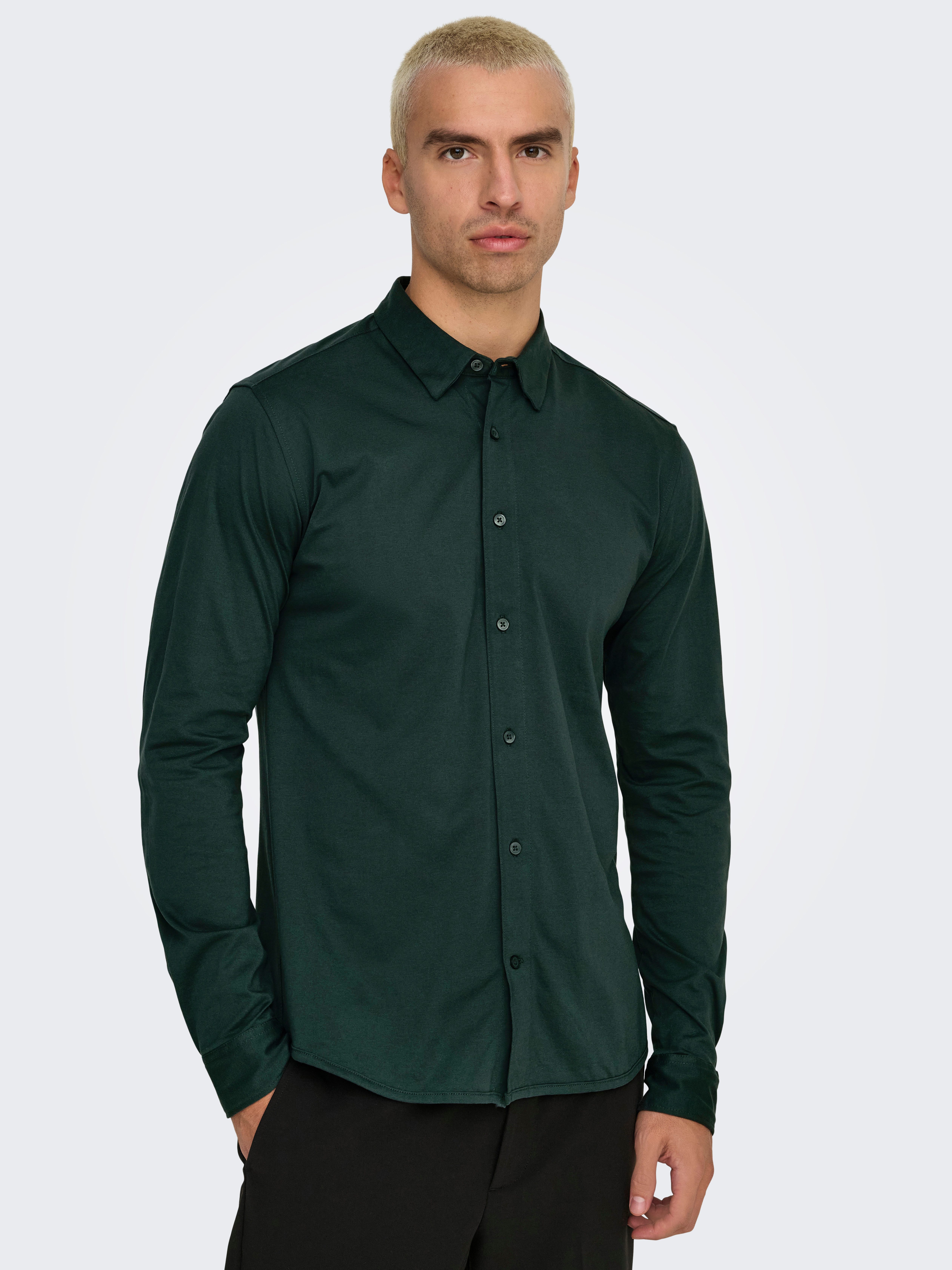 Langarmhemd ONSROBIN B/U LS STRETCH SHIRT NOOS