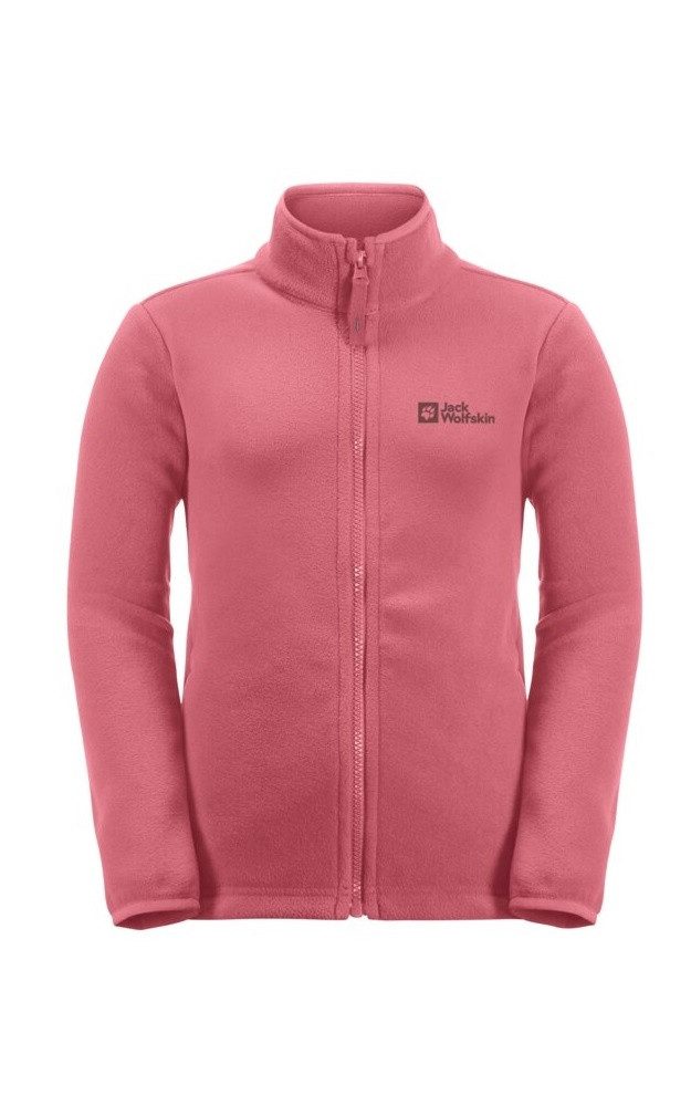 Jack Wolfskin Fleecejacke Taunus (schnelltrocknend, atmungsaktiv) pink Kinder
