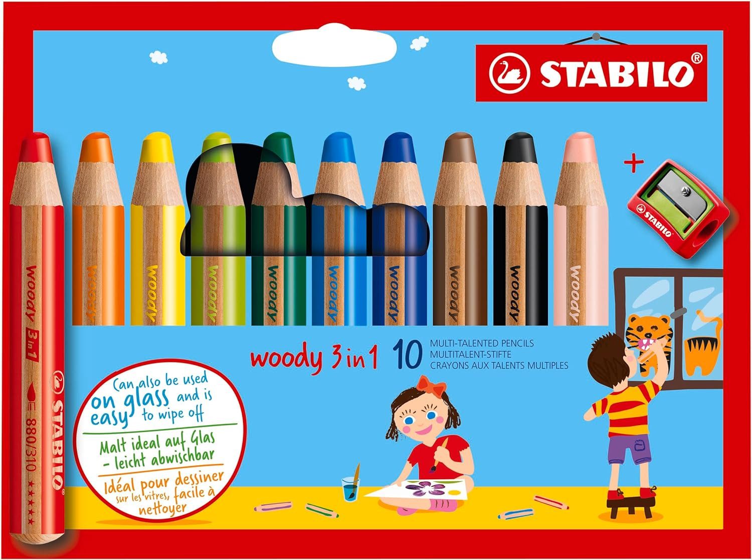 Buntstift Woody 3 in 1
