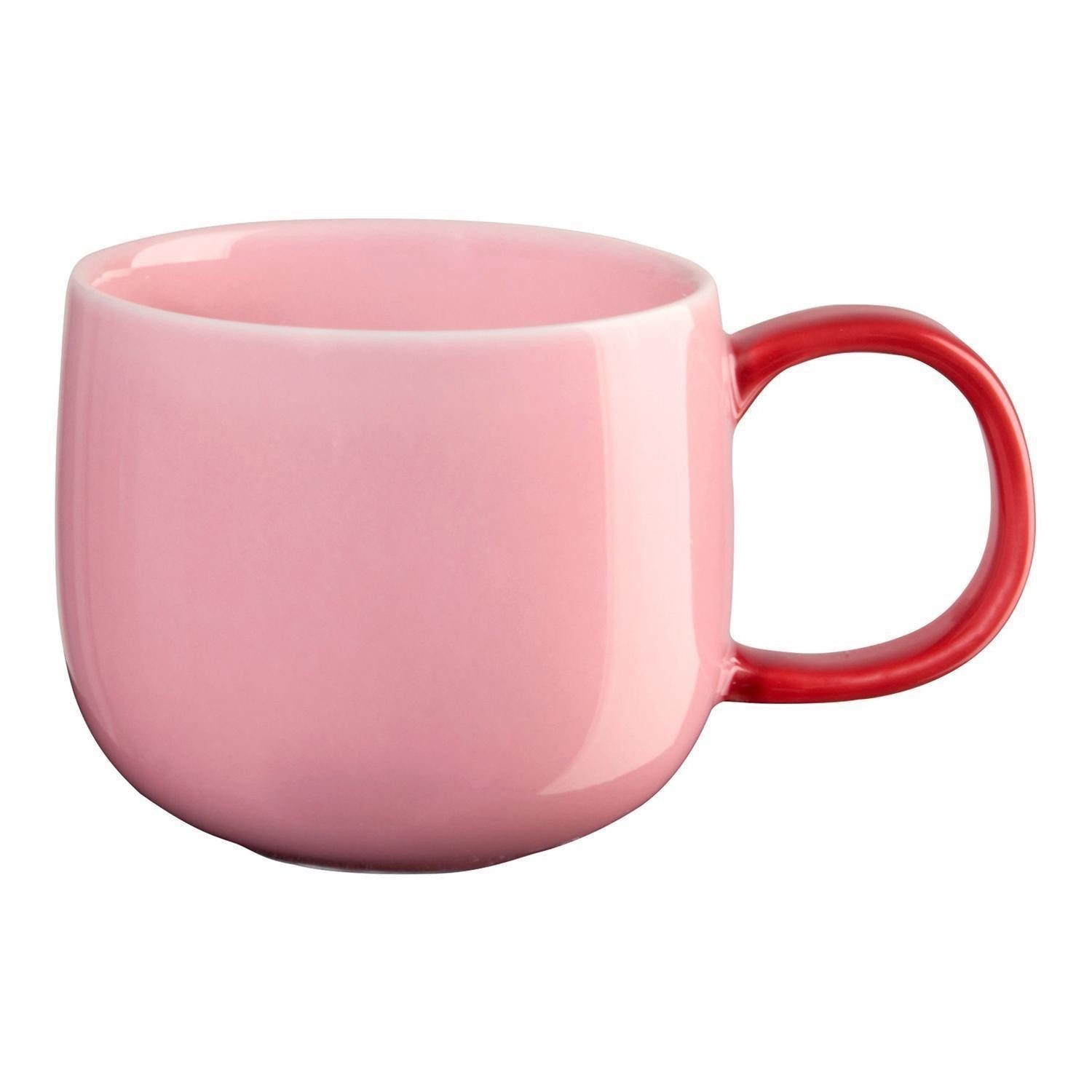 ASA SELECTION Tasse Kaffeetasse JOY, 90 ml, Orange, Rosa, 1-tlg., Porzellan, spülmaschinengeeignet