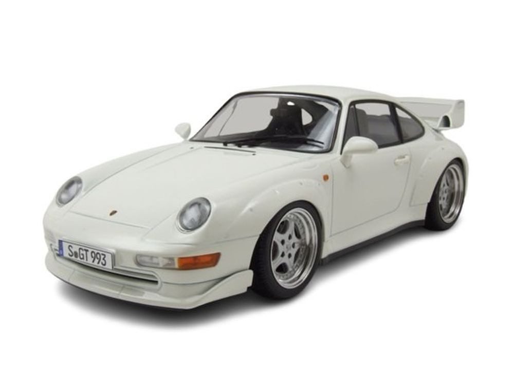 KK Scale Modellauto Porsche 911 (993) GT2 Speedline Felgen 1996 weiß, Maßstab 1:18