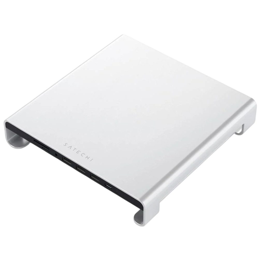 Satechi Monitor-Halterung Aluminum Monitor Stand Hub for iMac - Monitorerhöhung - silver