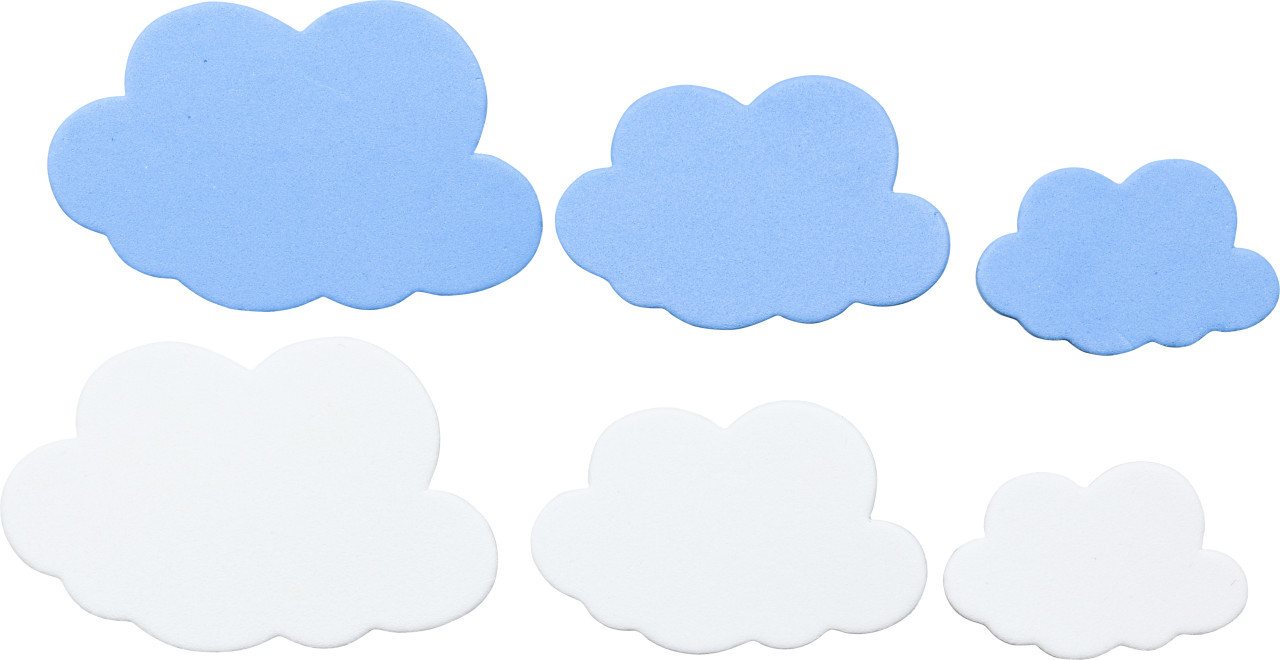 Thumbnail - Glorex Moosgummi Glorex Moosgummi Sticker Sonne Mond Wolken