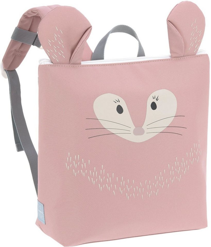 LÄSSIG Kinderrucksack About Friends, Chinchilla, mit Isolierfach;  PETA-approved vegan