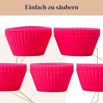 GOURMEO Muffinform Cupcake Form Formen 25 Stück Muffinform Silikon Backform Förmchen