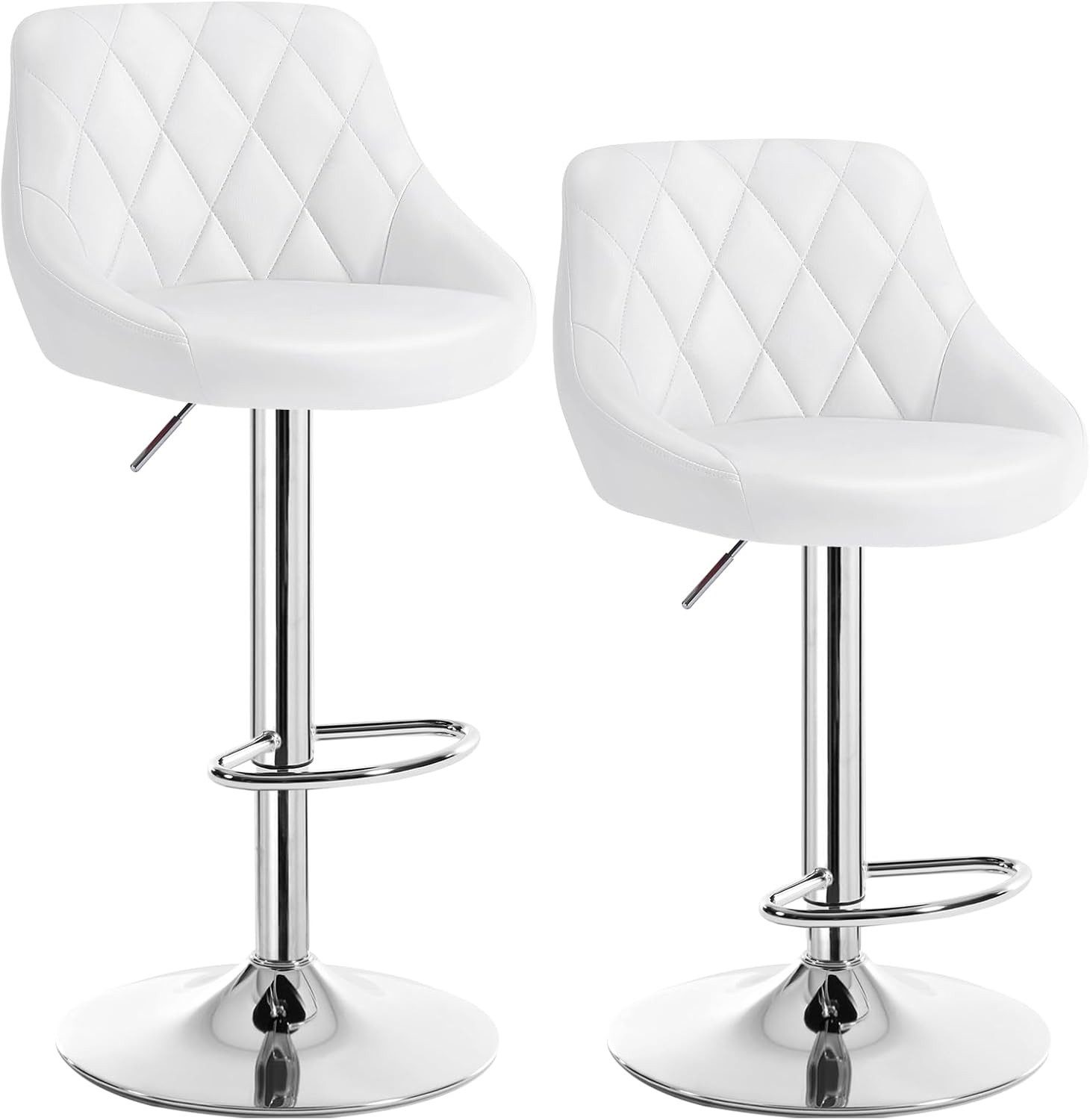 Woltu Barhocker (2 St), gut gepolstert, Kunstleder, Höhenverstellbar, Drehb günstig online kaufen