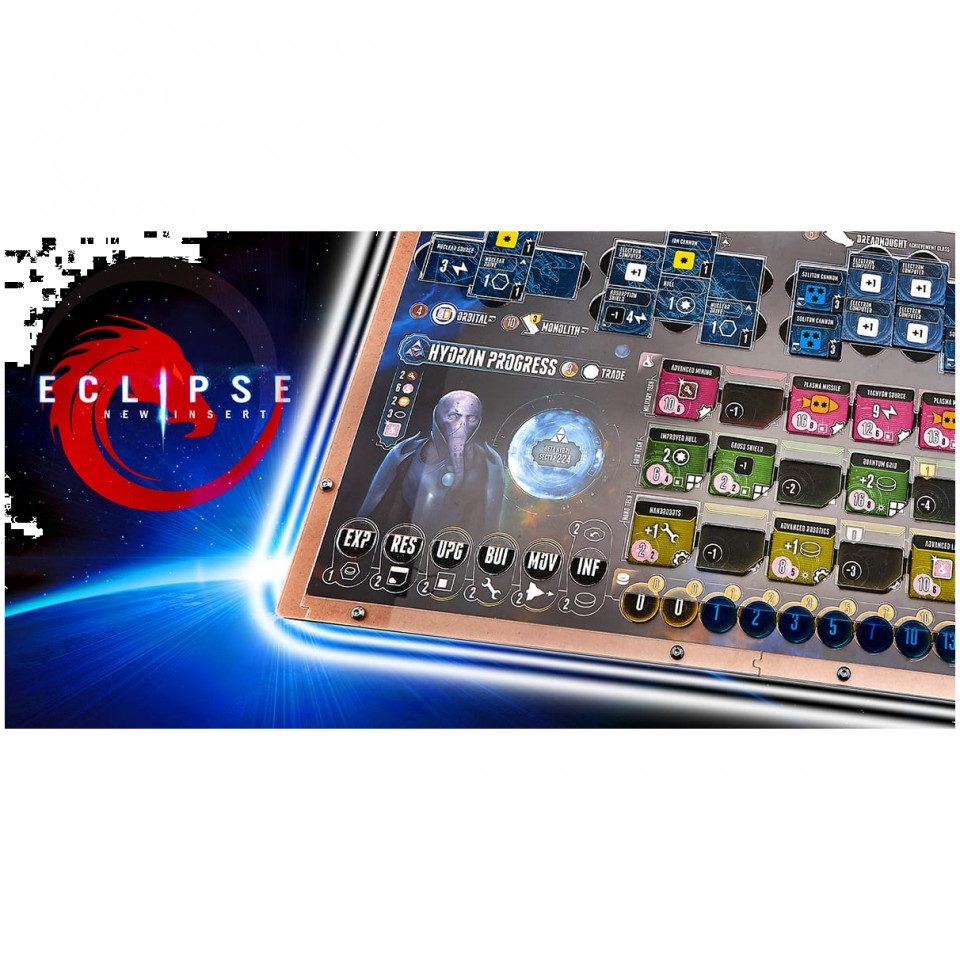 e-Raptor Spiel, Board Game Organizer - Eclipse - Second Dawn for the Galaxy - englisch