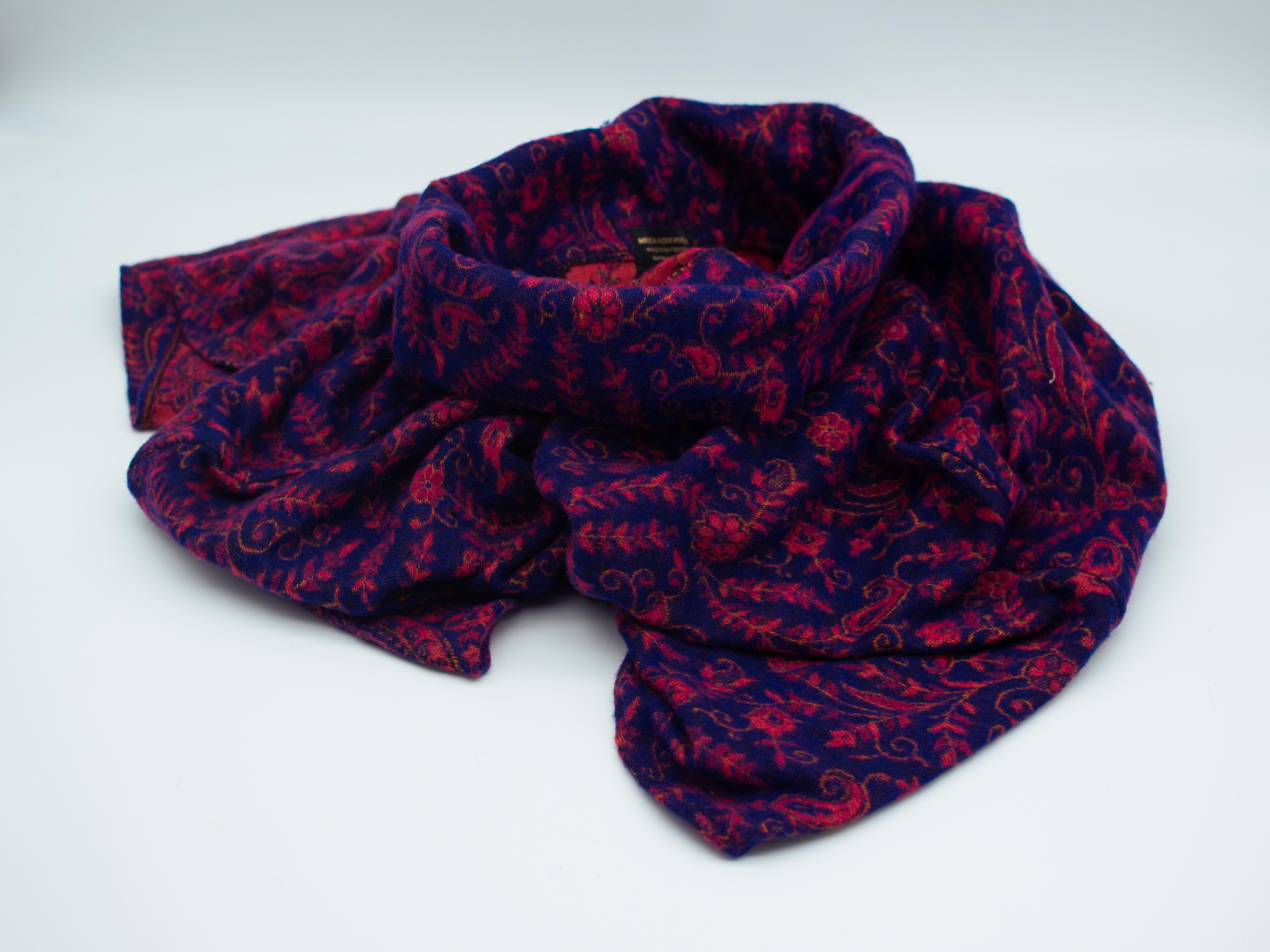 Aurelie Poncho Eleganter Paisley Poncho, für Damen und Herren, mit Stehkragen