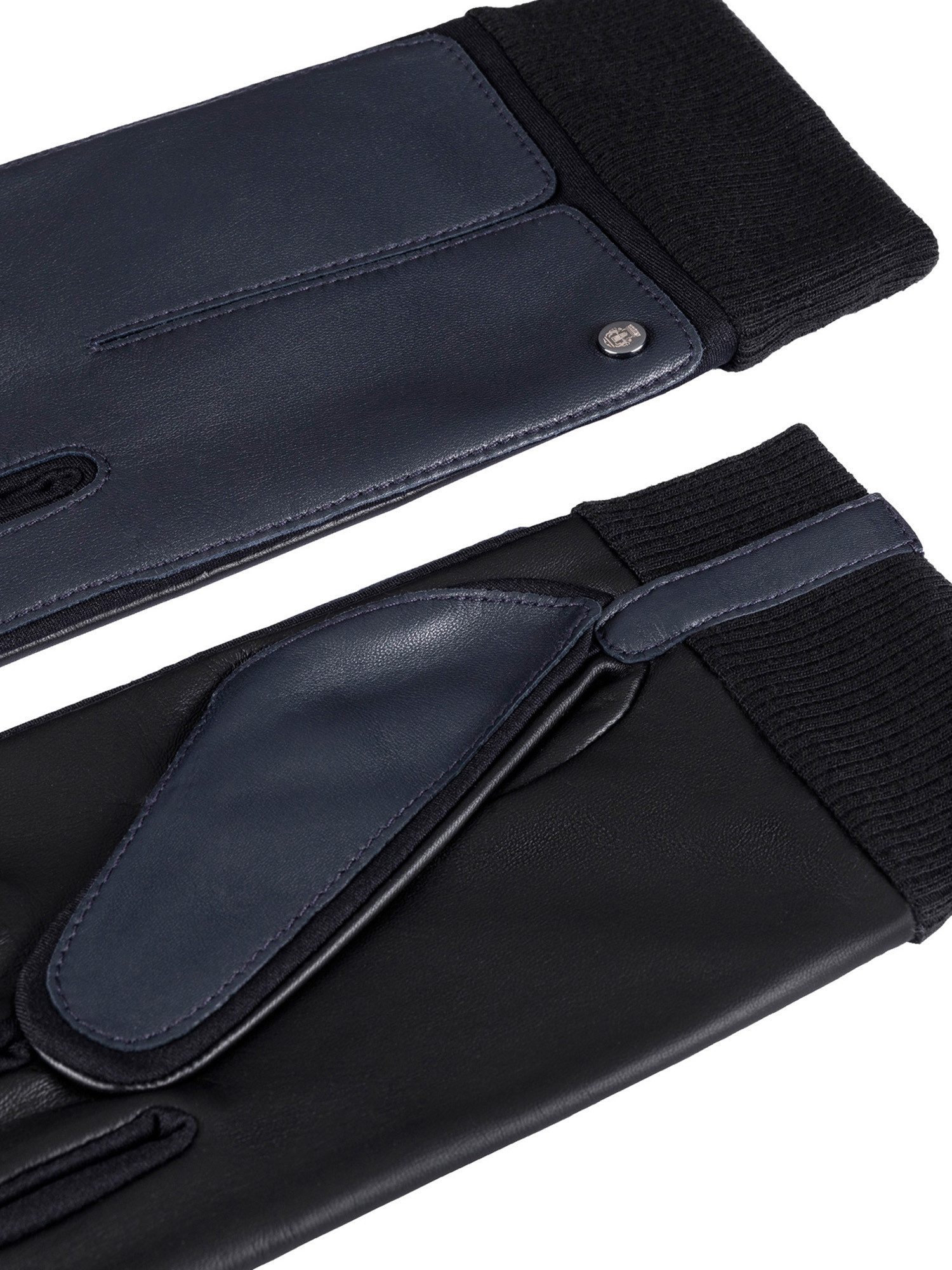 Roeckl Lederhandschuhe KOPENHAGEN TOUCH Lederhandschuhe mit Strickbund