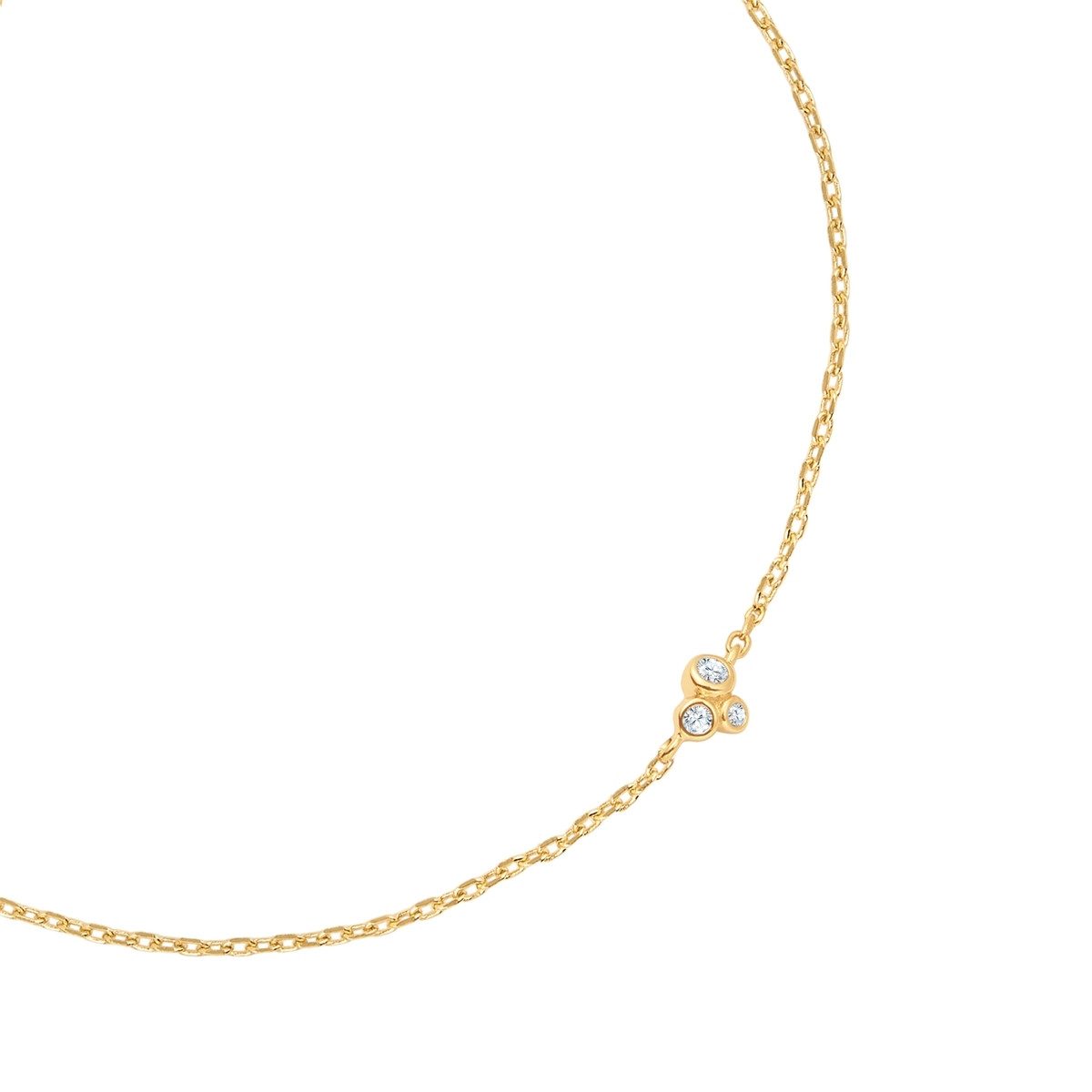 Glanzstücke München Silberarmband gelbgold, mit Zirkonia günstig online kaufen