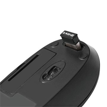 LogiLink Tastatur- und Maus-Set, kabellose Tastatur und Maus Set, wireless, Funk, QWERTZ, 1000dpi Maus, 13 programmierbare Hotkeys für Multimedia