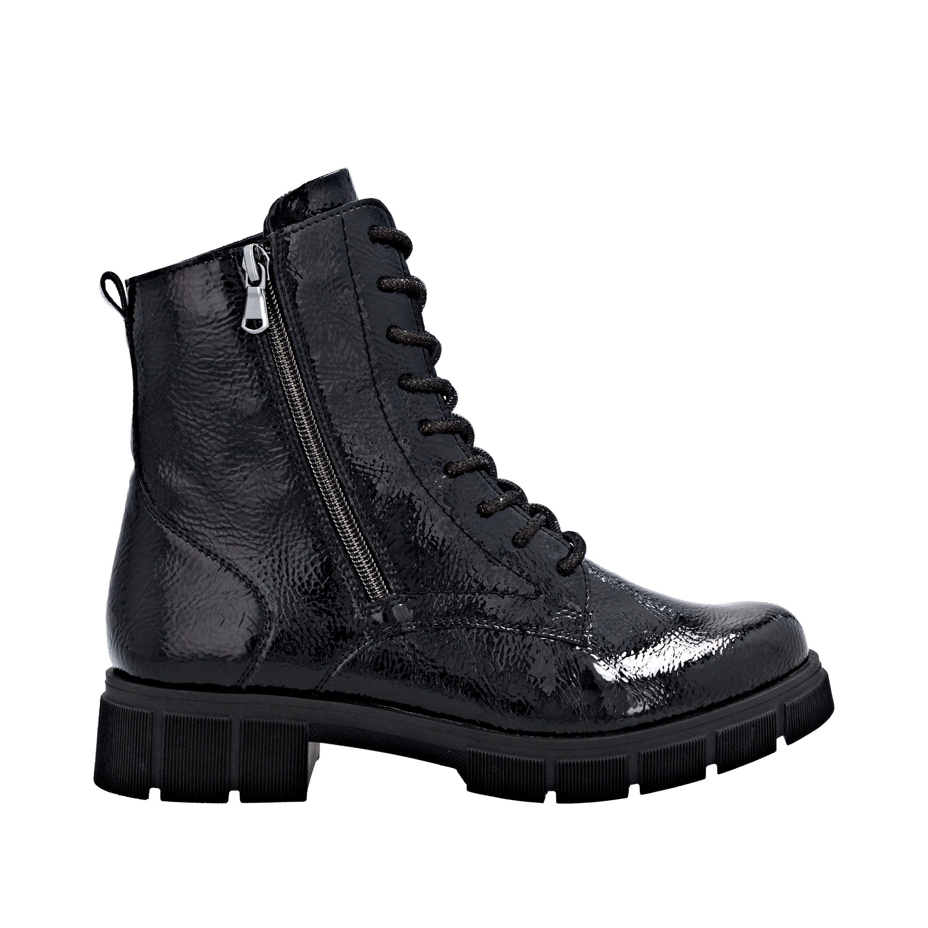 Remonte Schnürstiefelette Schnürboots, Stiefelette, Profilsohle, mit Glitzer-Schnürsenkel