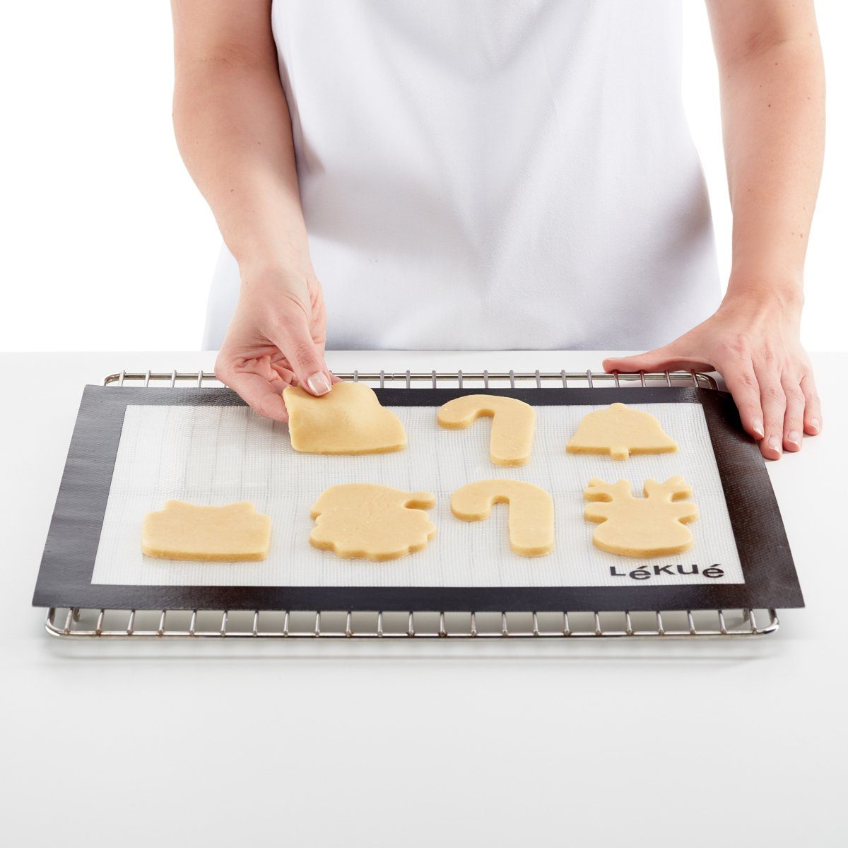 LEKUE Ausstechform Weihnachtsbackset, Papier, Metall, Edelstahl